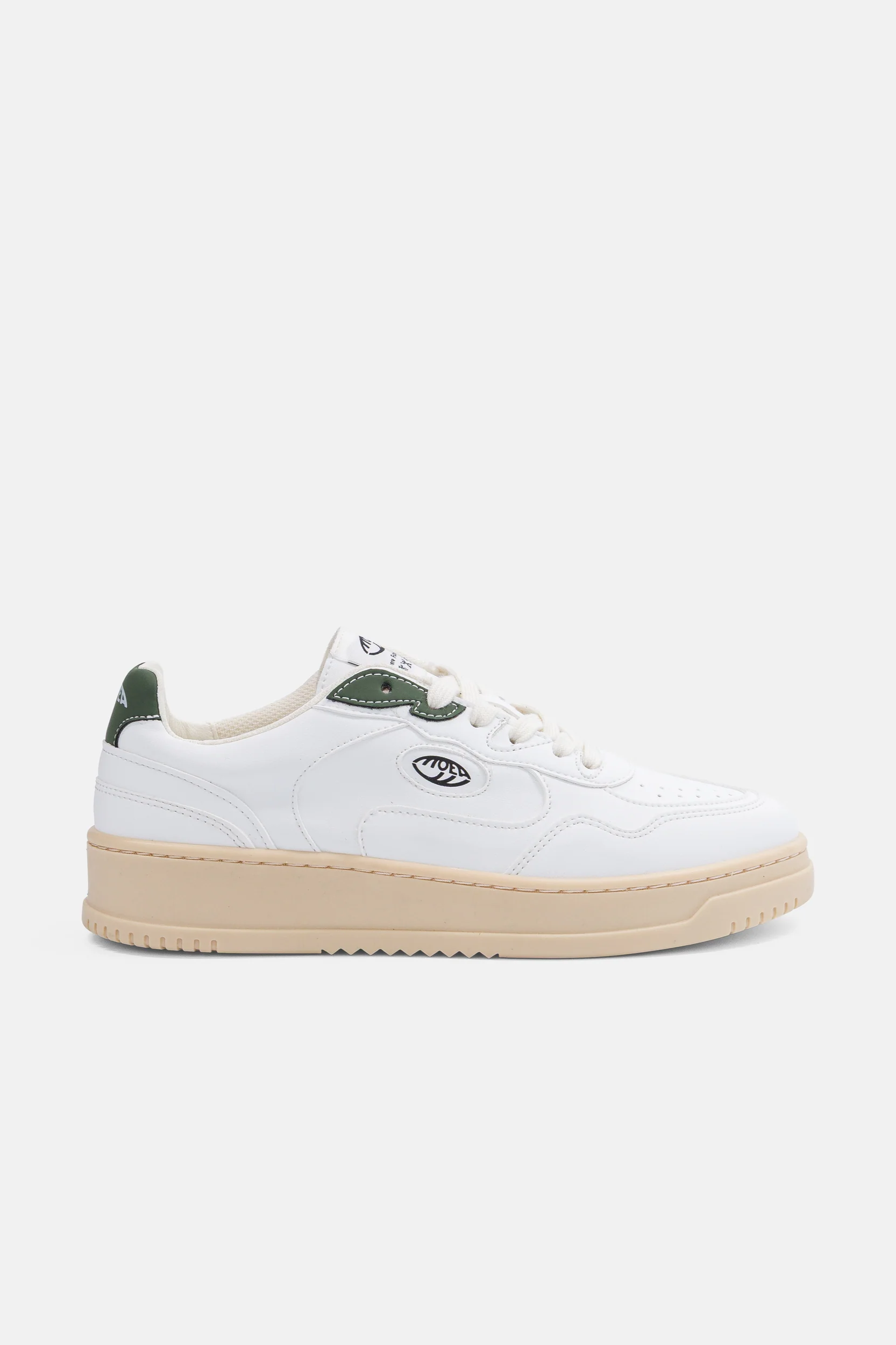 MoEa Herren vegan Sneaker Canyon Wei&Atilde;Ÿ/ Gr&Atilde;&frac14;n