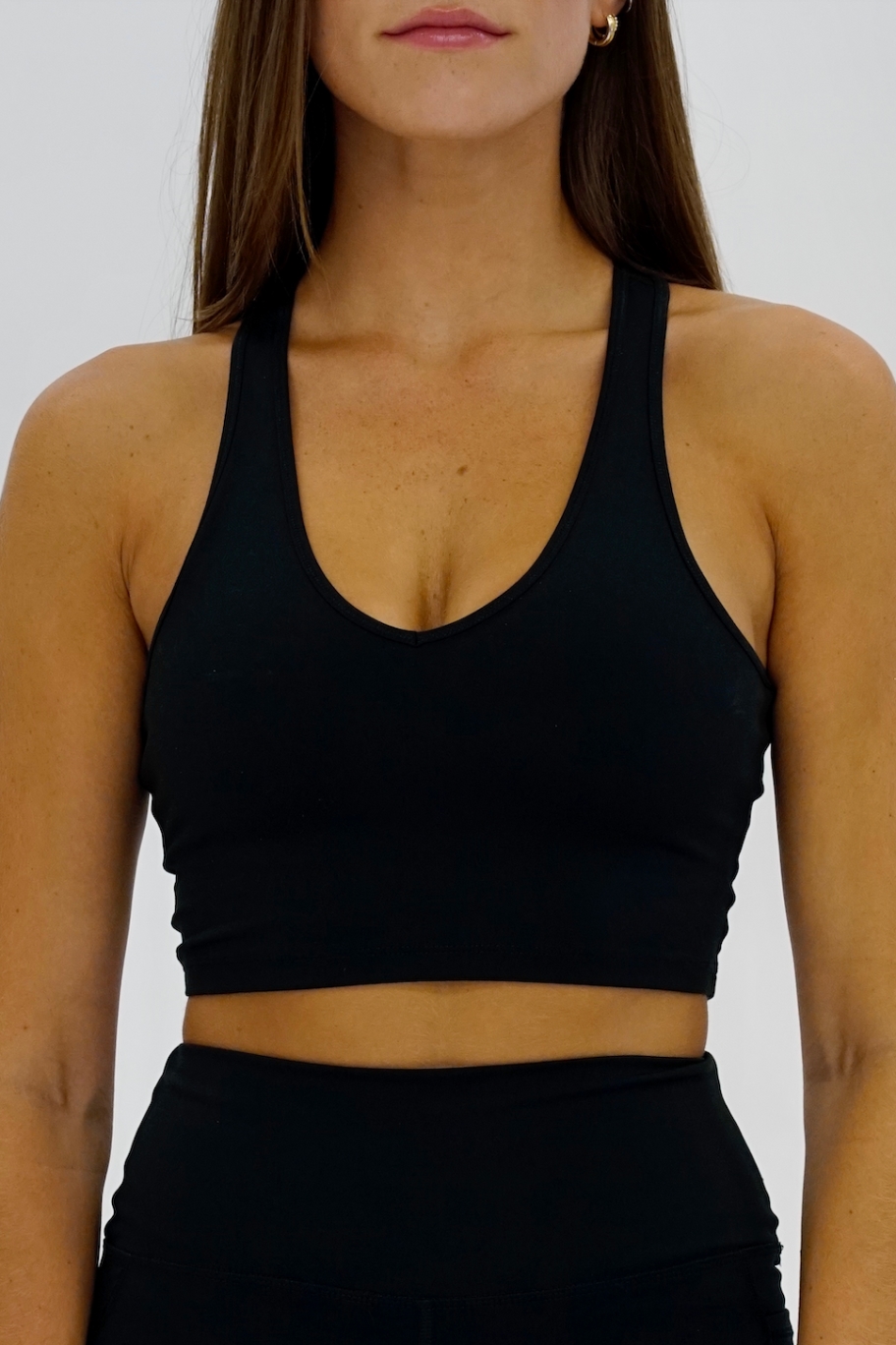 SEAAV Damen vegan Bh V-Ausschnitt Onyx