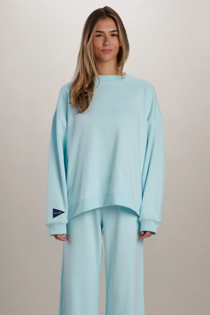 SEAAV Damen vegan Sweatshirt Dune Crew Spun Sugar