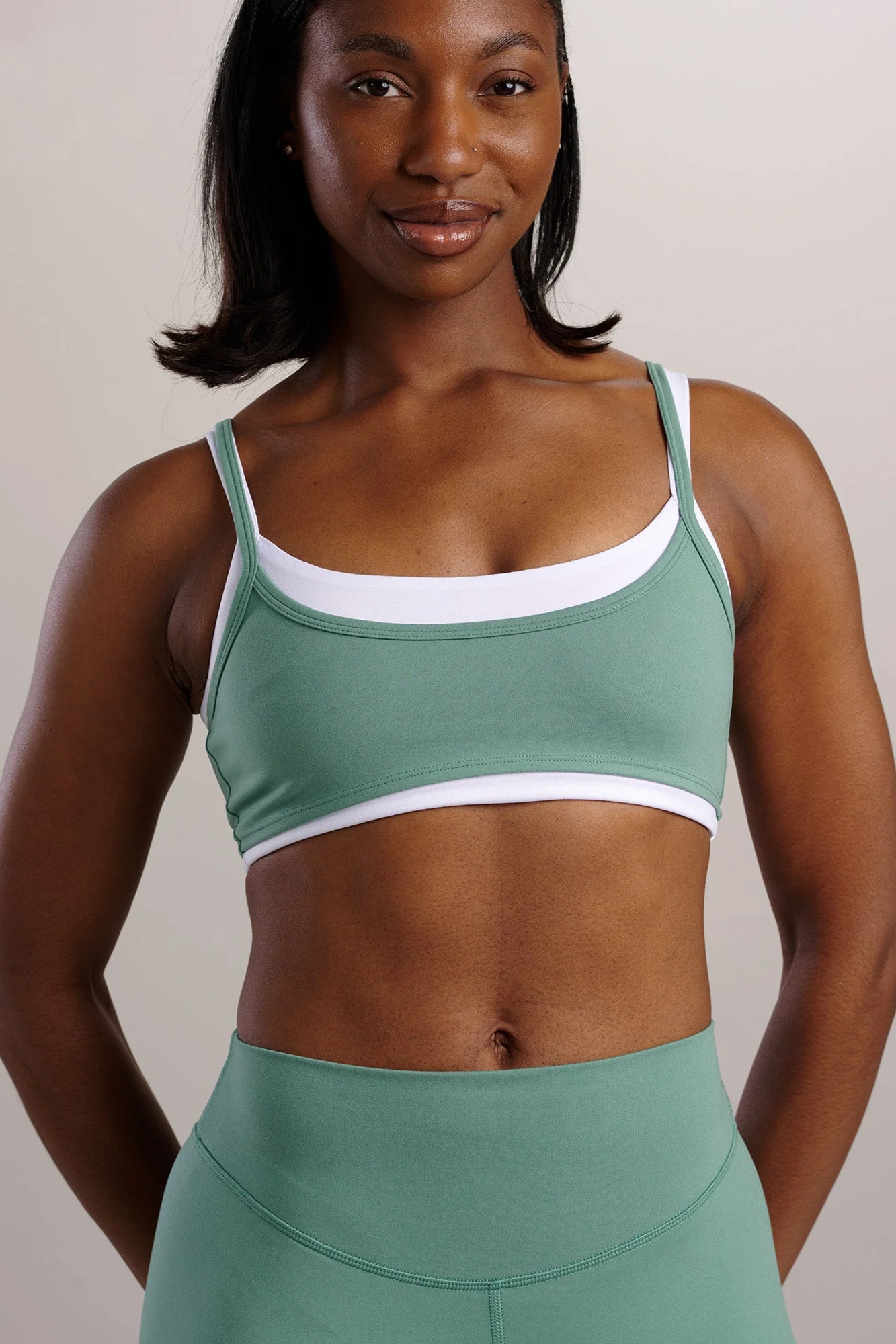 SEAAV Damen vegan Sport-Bh Liftline Layered Boston Gr&Atilde;&frac14;n