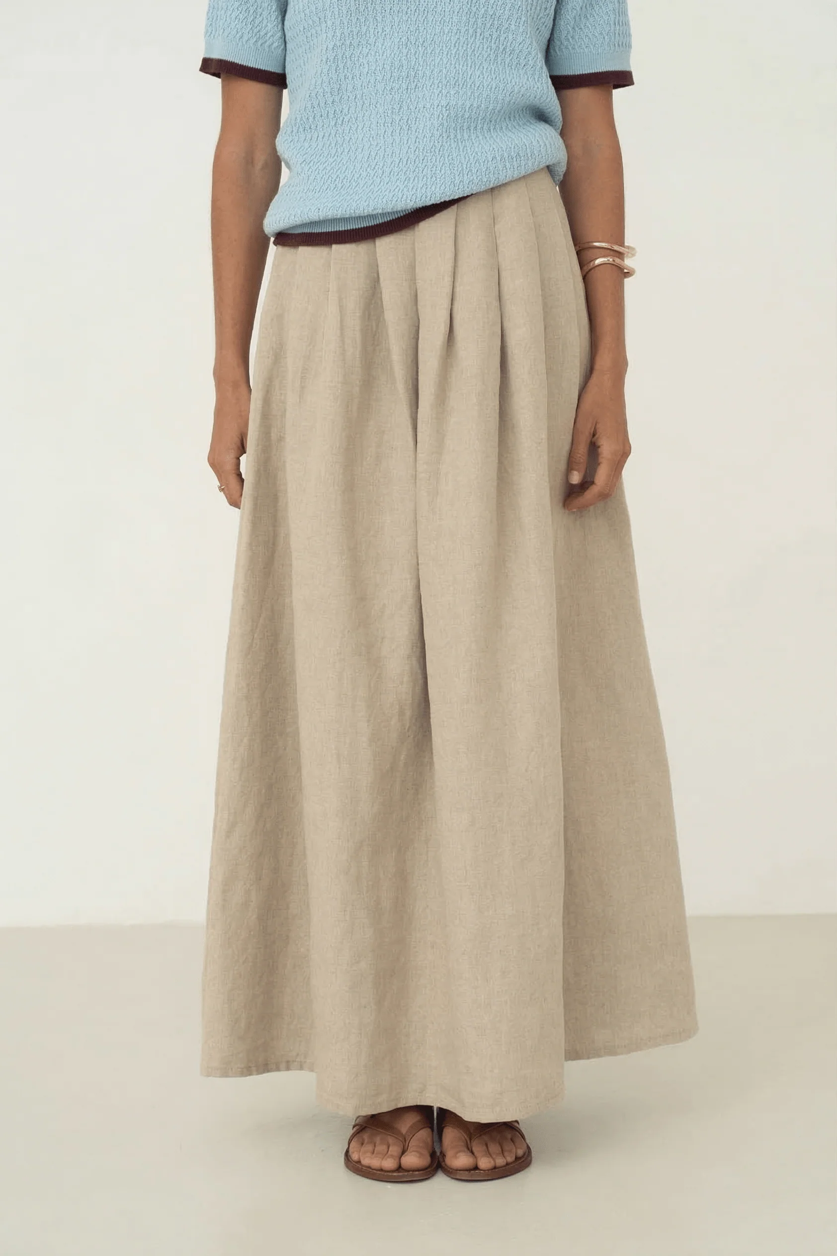 Näz womens vegan Skirt Freya Beige