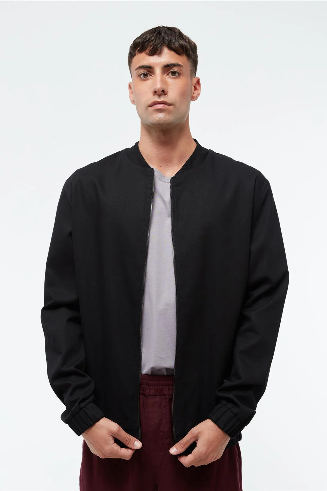 Image of Givn mannen vegan Jas Casper Zwart