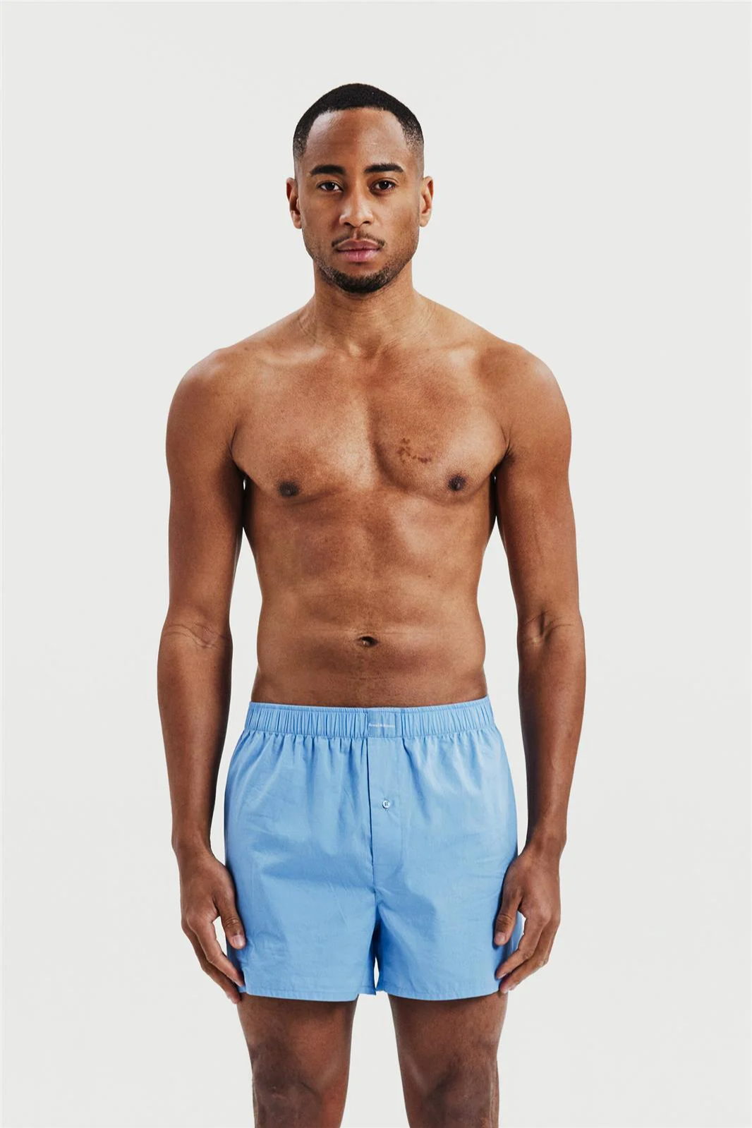 Bread & Boxers men vegan Multipack 2x Boxer Shorts Air Blue