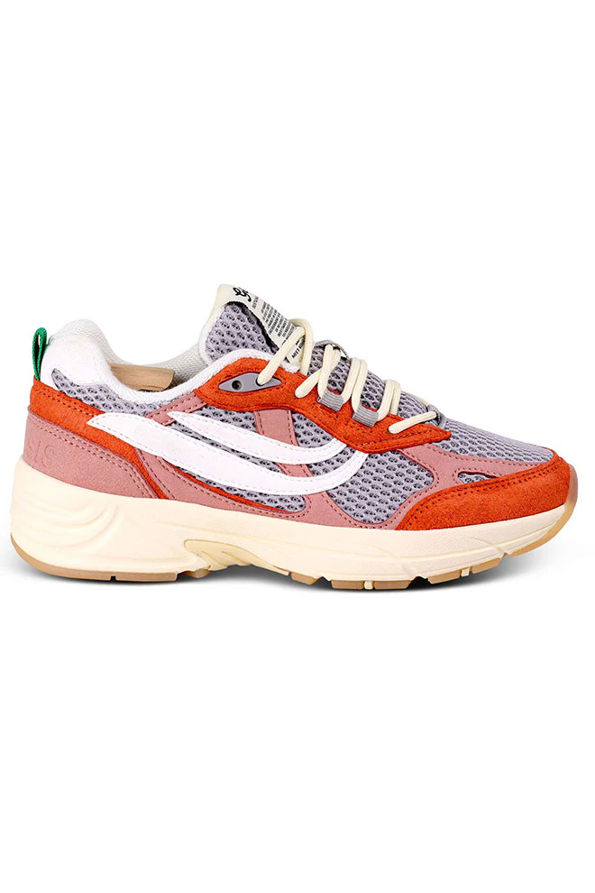Genesis Damen vegan Sneaker G-Eco 99 Multi Orange Rose Grau