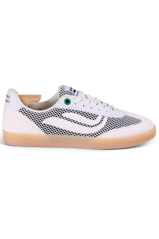Genesis Damen vegan Sneaker G-Volley Zweifarbiges Mesh Wei&Atilde;Ÿ