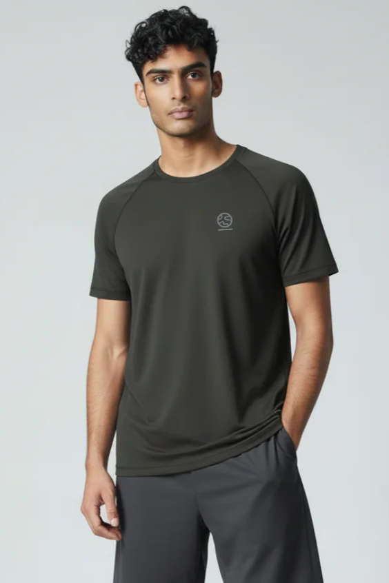 Underscored Herren vegan T-Shirt Holmwood Jet Black