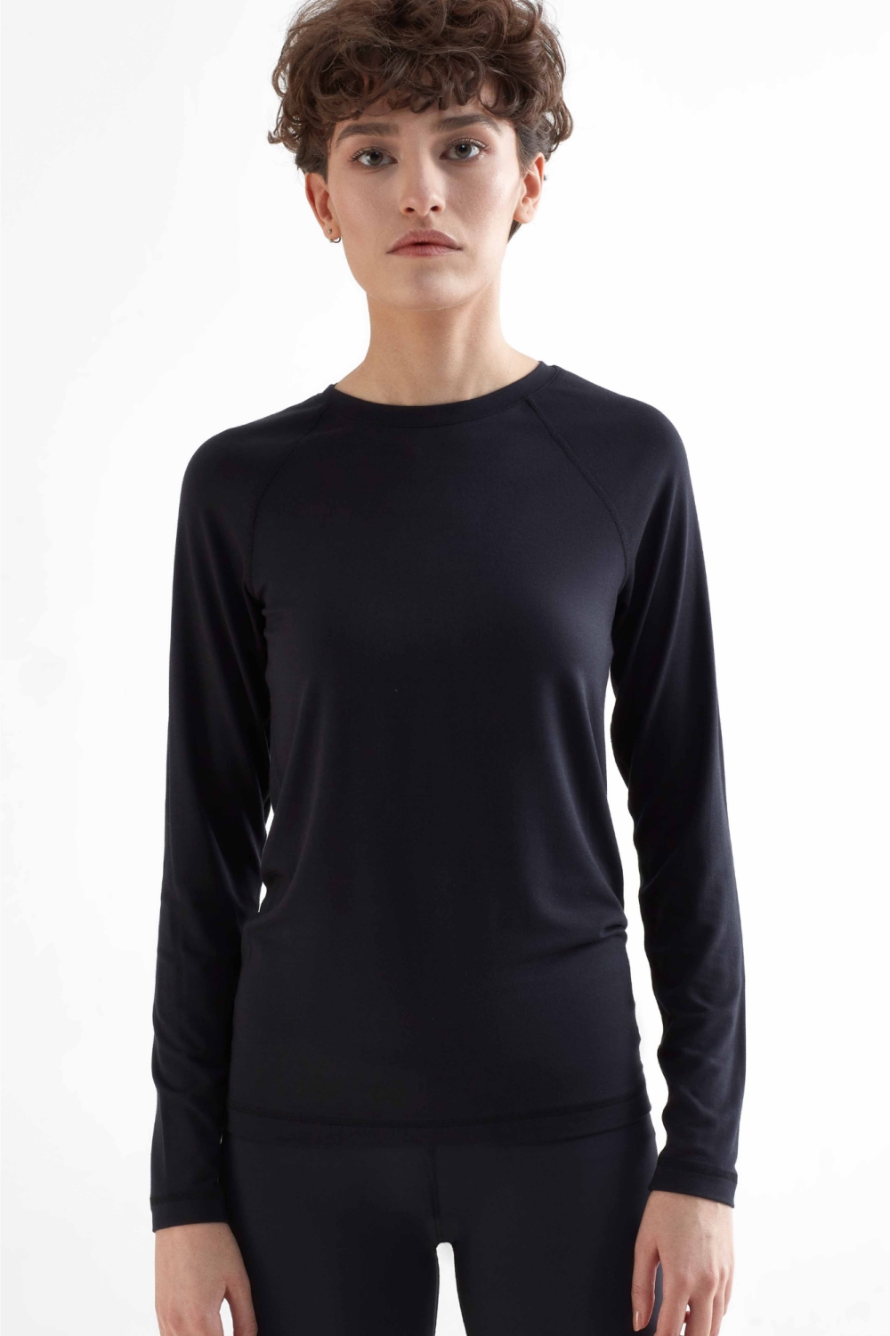 True North womens vegan Shirt Long Sleeve Black