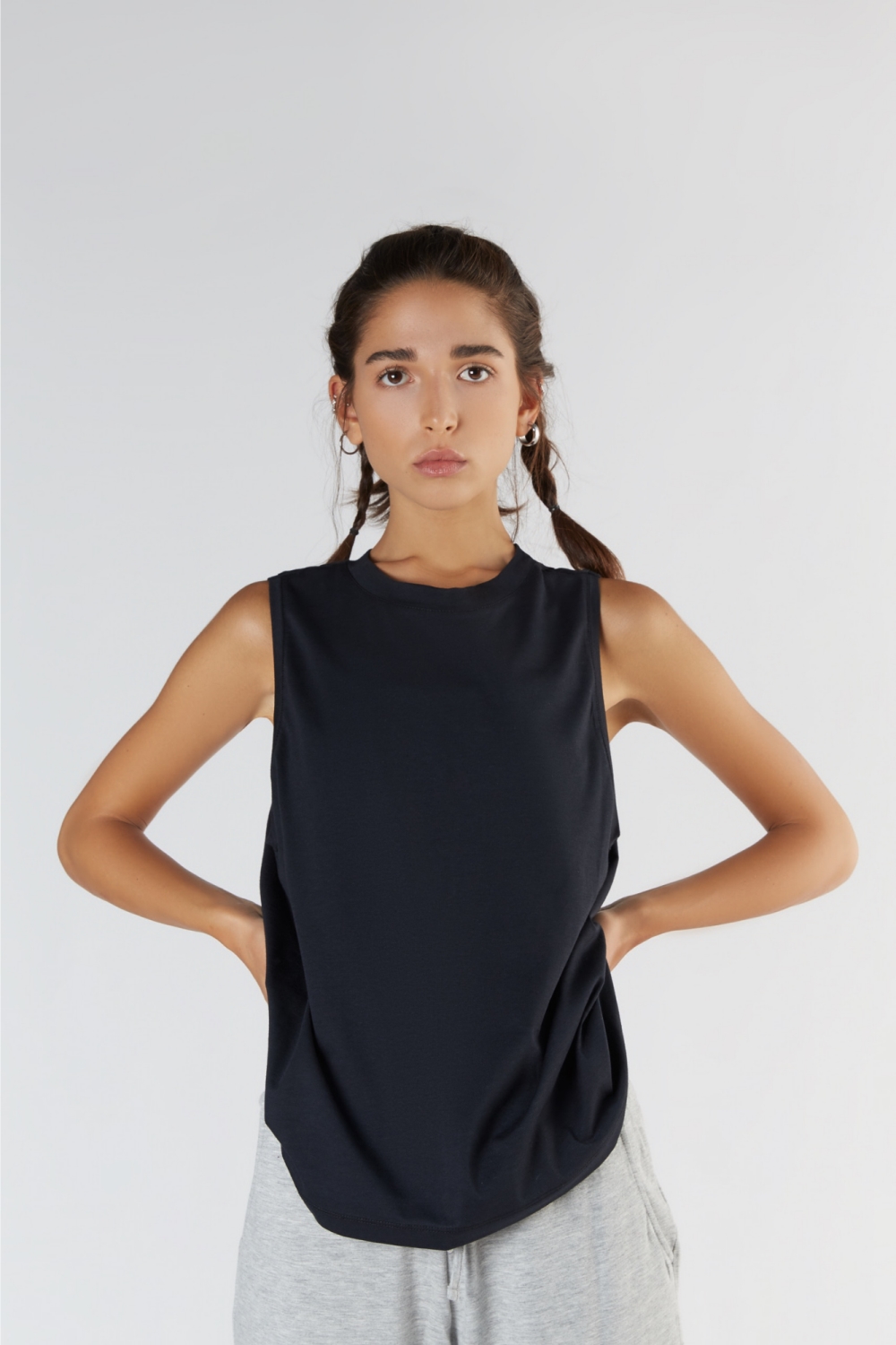 True North womens vegan Top With High Neckline Black