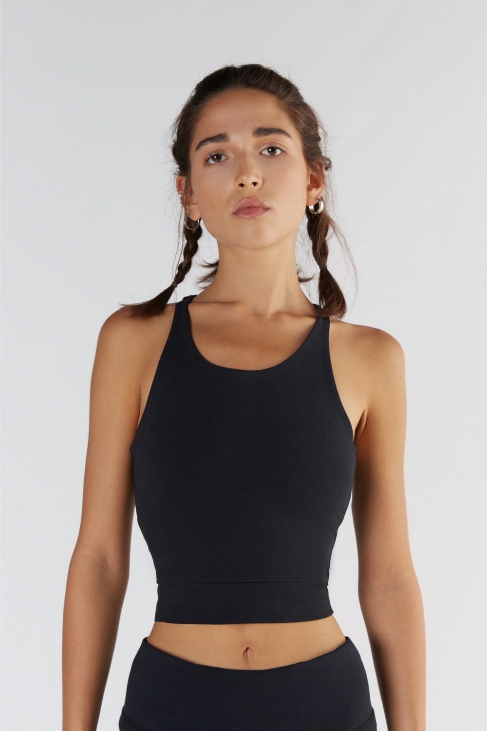 True North womens vegan Crop Top Black