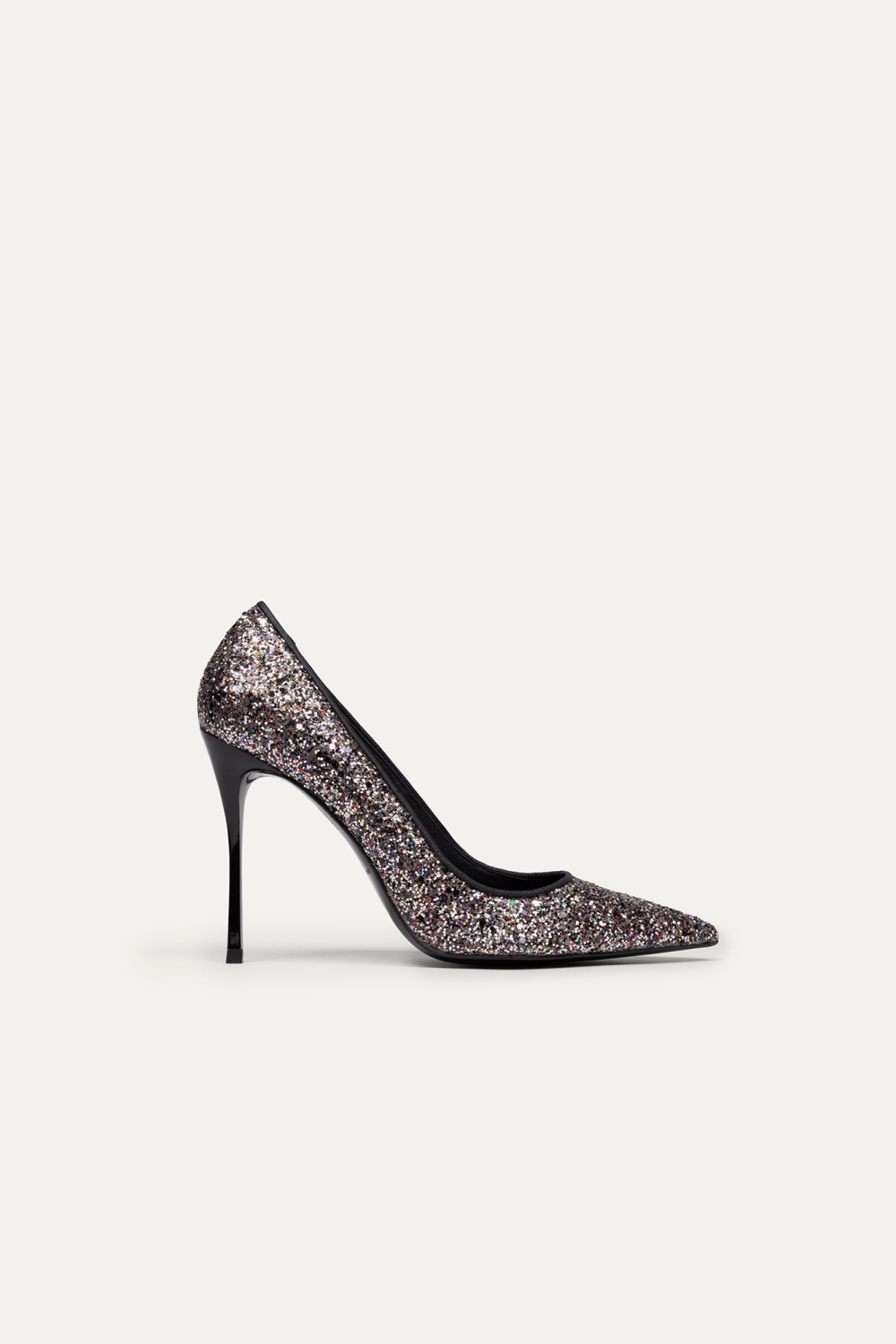 BIKKOU Damen vegan Pumps Friday Night Is Cocktail Night Multicolor Glitter