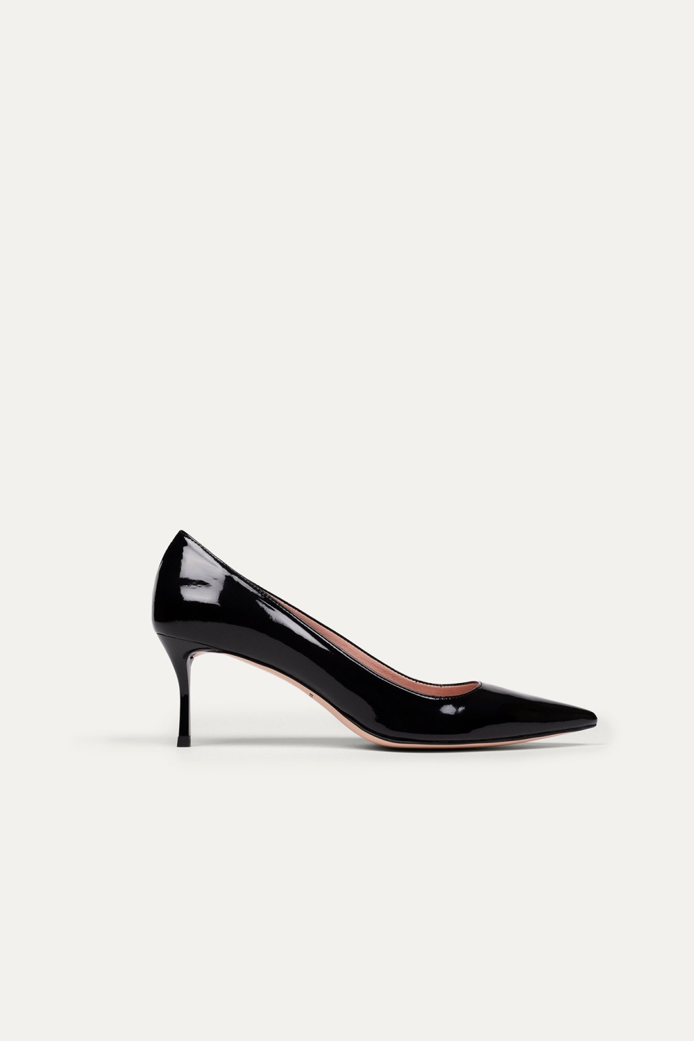 BIKKOU Damen vegan Pumps Mondayat Im B&Atilde;&frac14;ro Schwarzer Lack