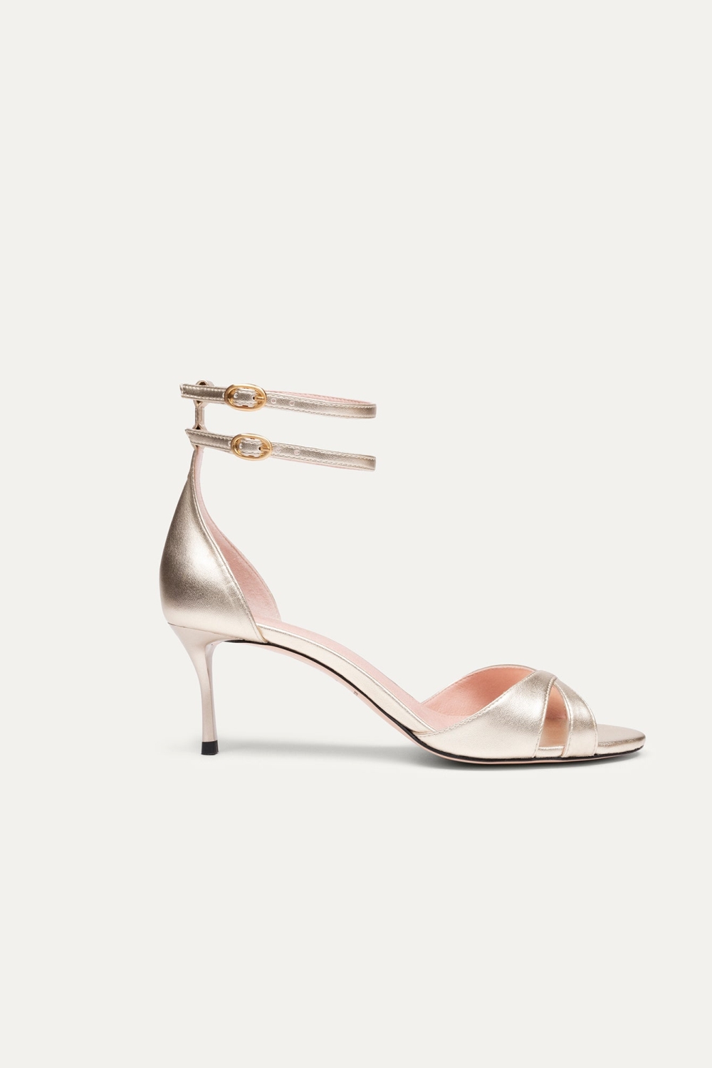 BIKKOU Damen vegan Sandalen Summer Lunch Hellgold