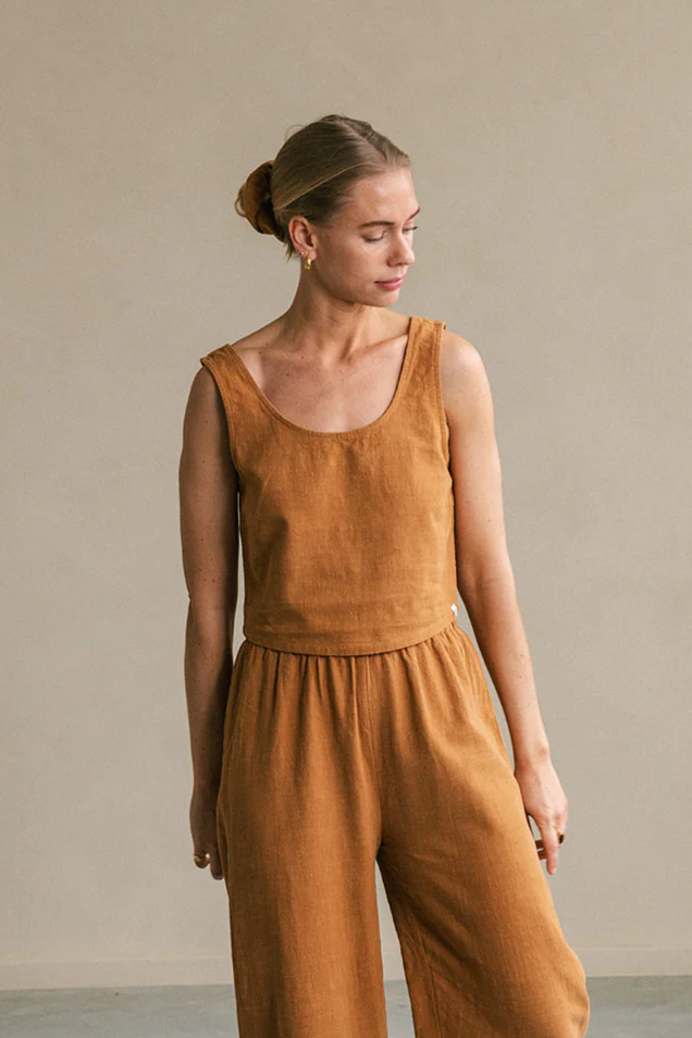 The View Yoga Damen vegan Top Rio Orange