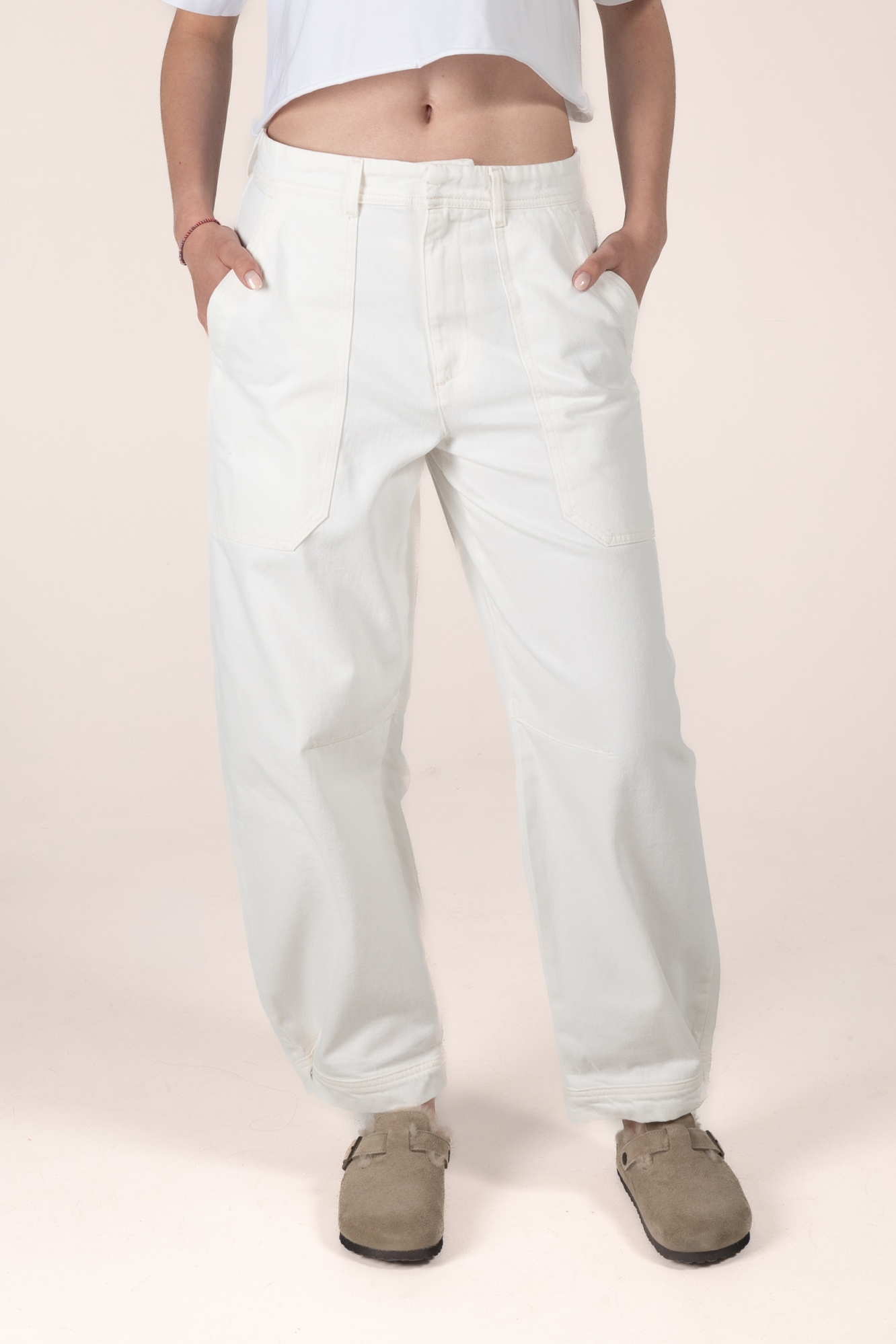 Kuyichi Damen vegan Jeans Jane Barrel Wei&Atilde;Ÿ
