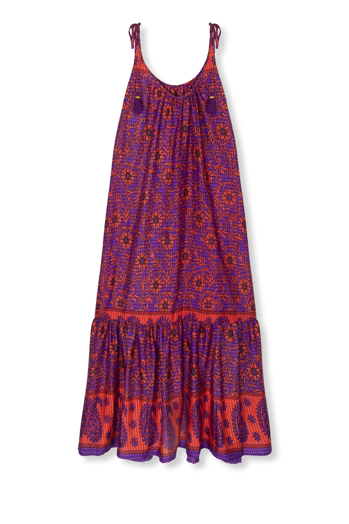 El.r&Atilde;&copy;sidu Damen vegan Kleid Myra Lila/ Rot