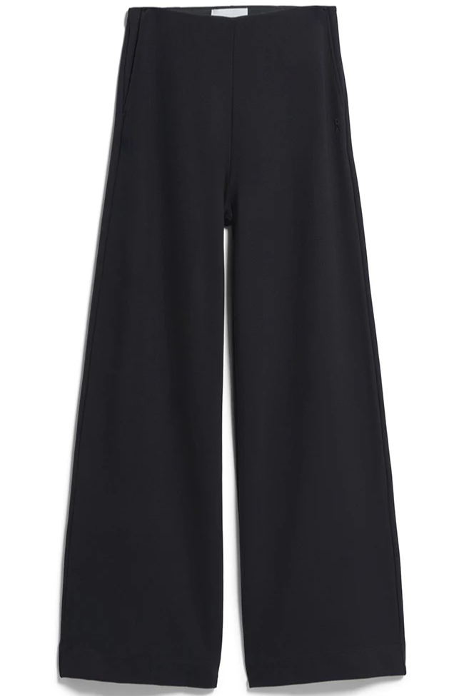 ARMEDANGELS Damen vegan Hose Mit Weitem Bein Schwarz
