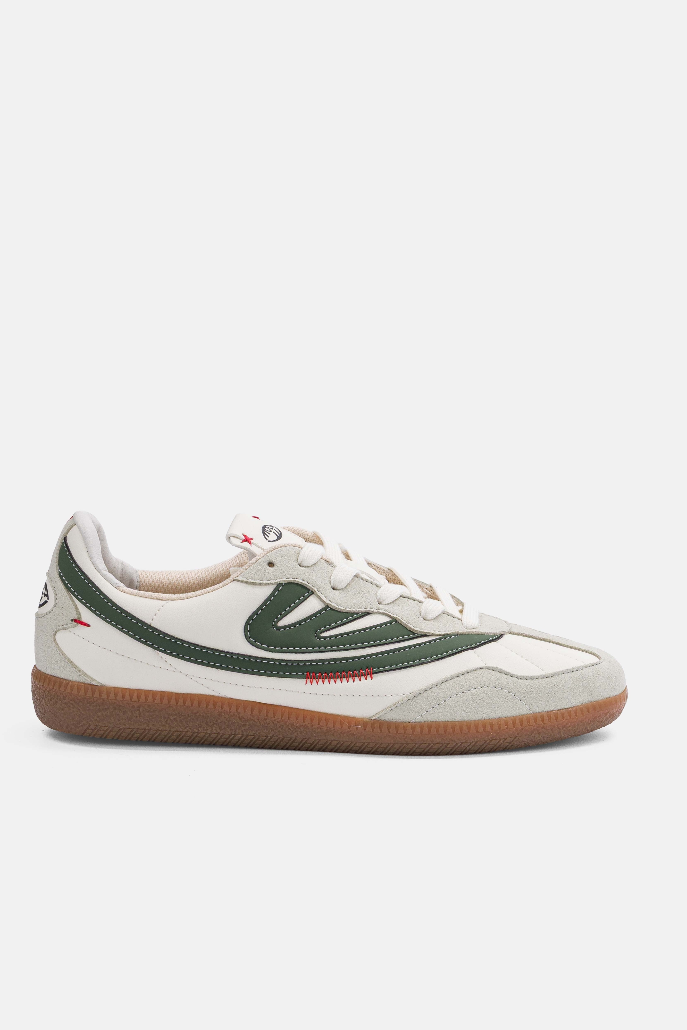MoEa Herren vegan Sneaker Flow Wl Wei&Atilde;Ÿ Gr&Atilde;&frac14;n Apfel