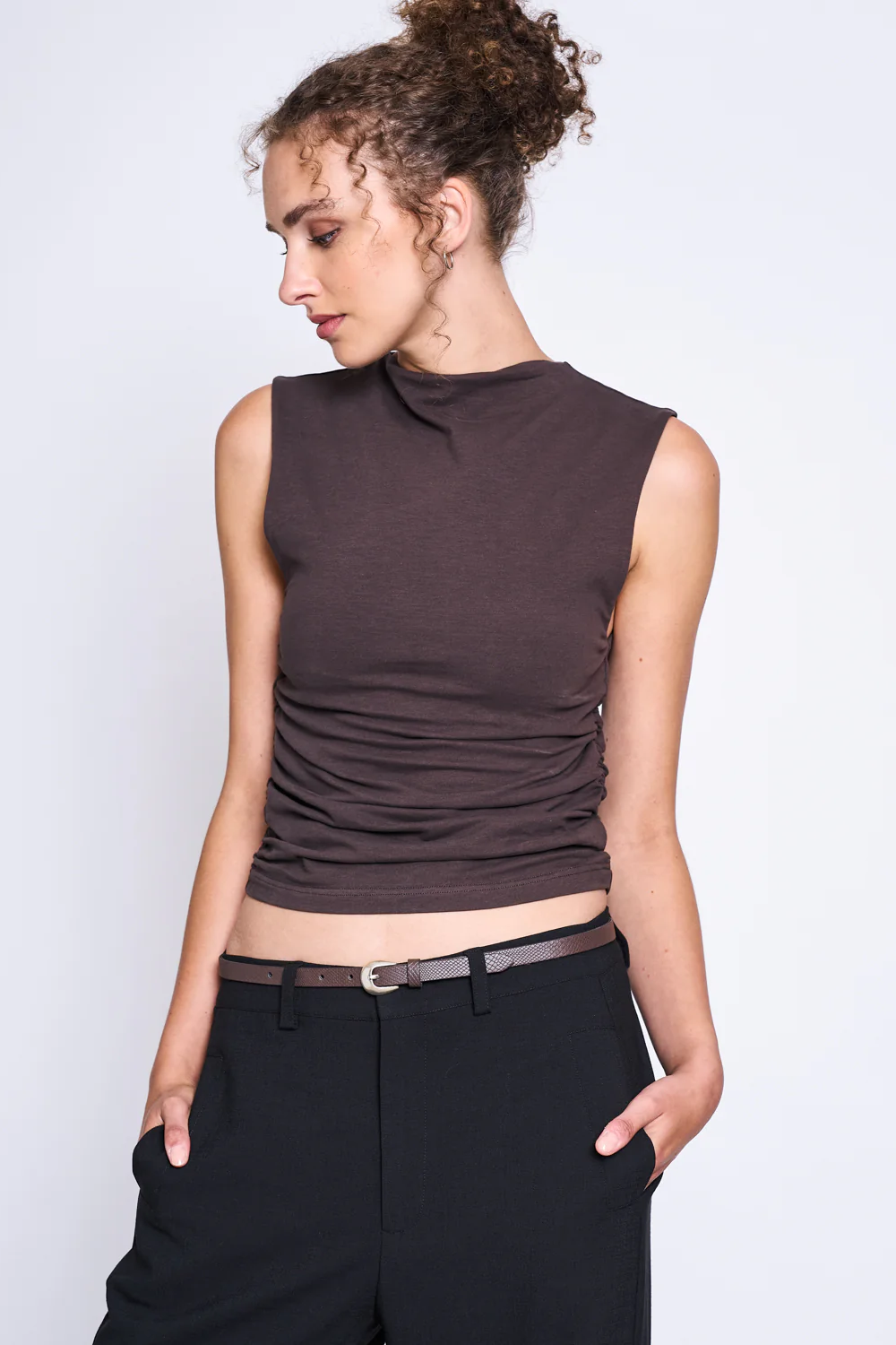JAN N JUNE JAN 'N JUNE Damen vegan Top Mit R&Atilde;&frac14;schen Von Rafo Mud