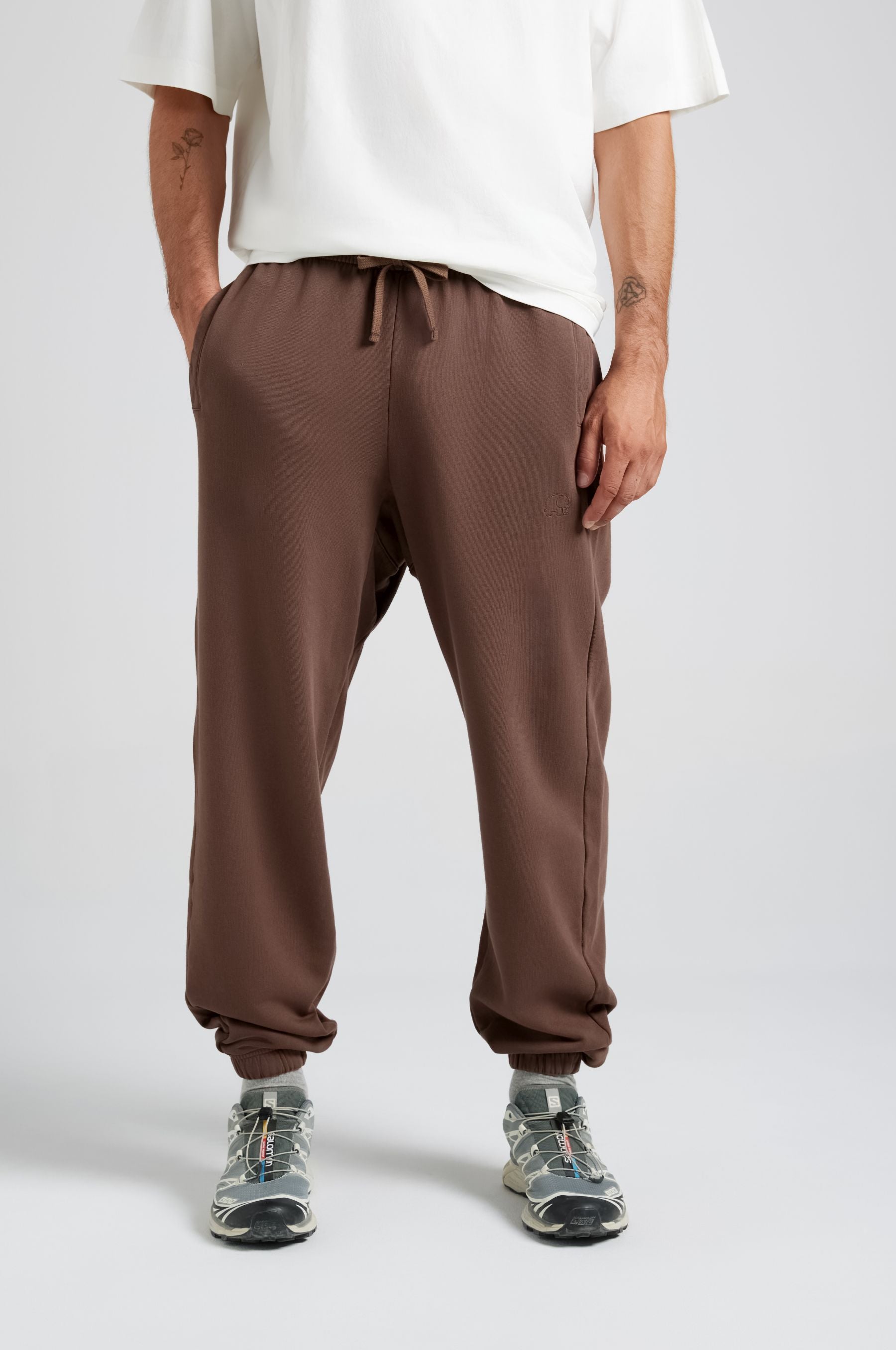 Trendsplant Herren vegan Jogginghose Essential Shaved Chocolate Braun