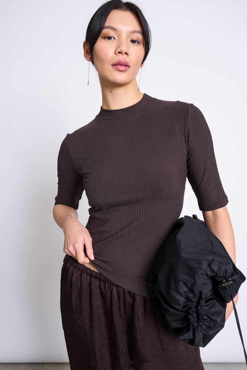 JAN N JUNE JAN 'N JUNE Damen vegan T-Shirt Nina Mud