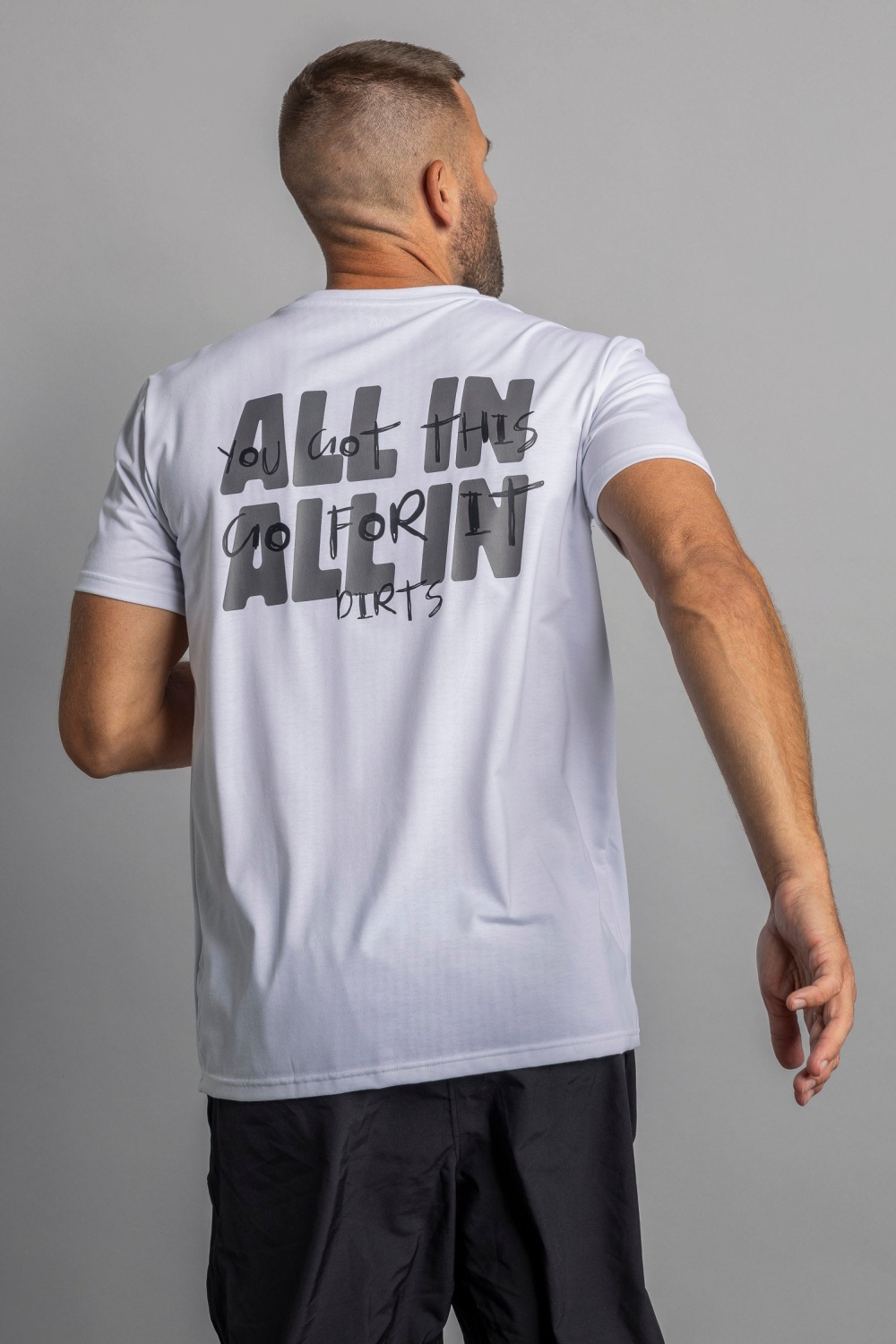DIRTS men vegan T-Shirt All In Athletic White