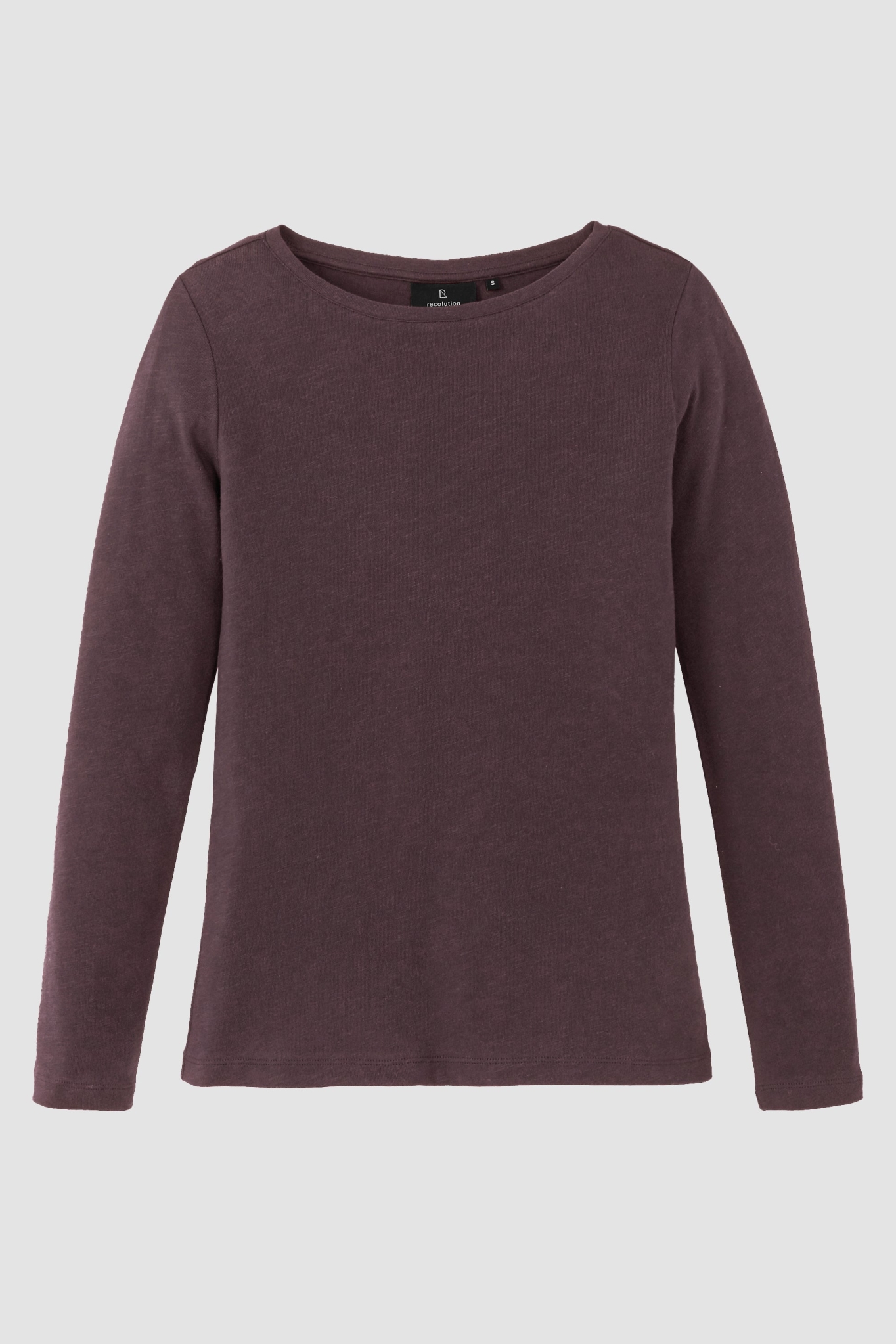 Recolution womens vegan Longsleeve Iris Dark Grape