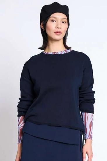JAN N JUNE JAN 'N JUNE Damen vegan Pullover Williamsburg Nightfall Blue