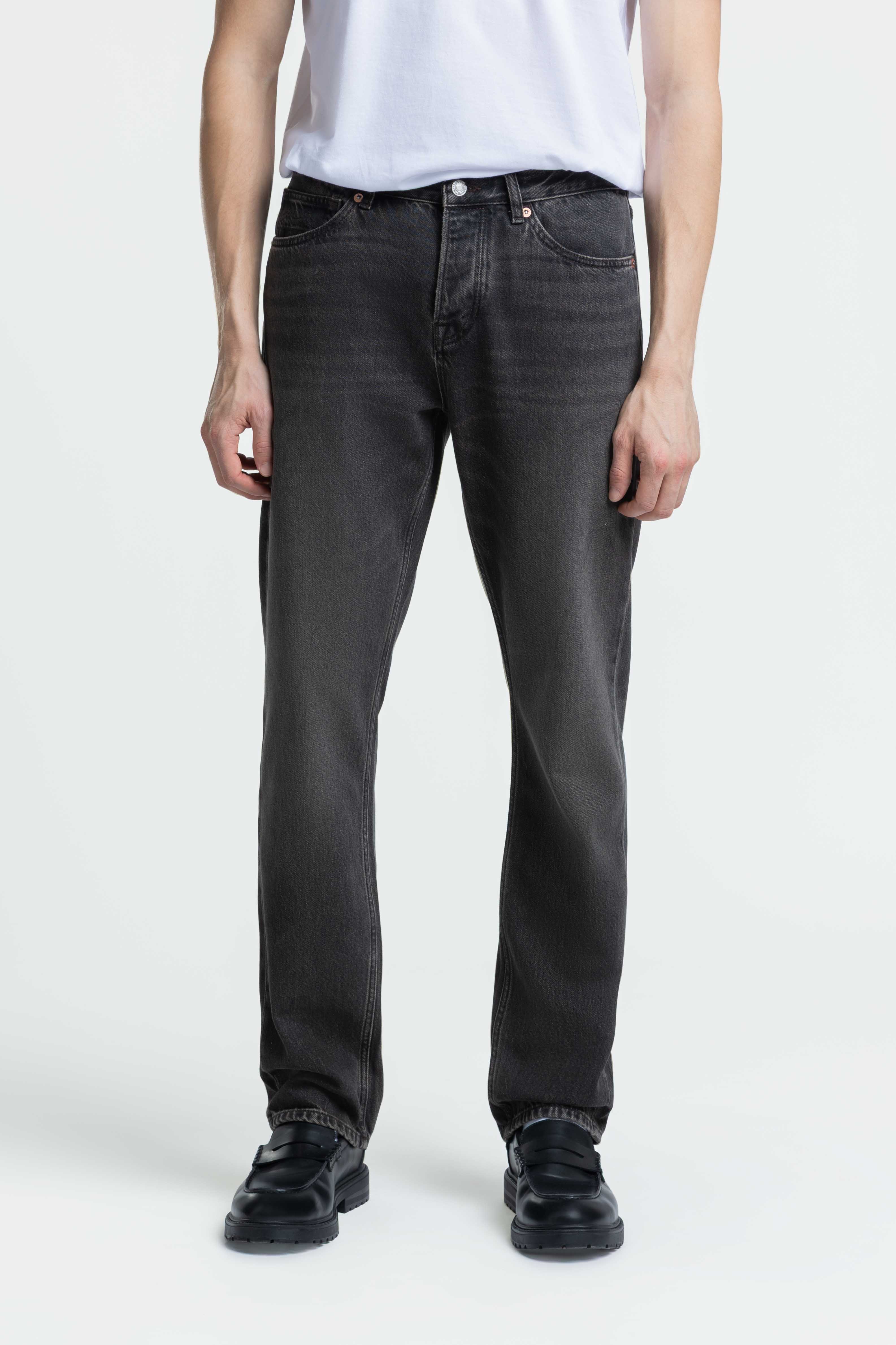 Kings of Indigo men vegan Jeans Arthur Washed Vilma Brown Black