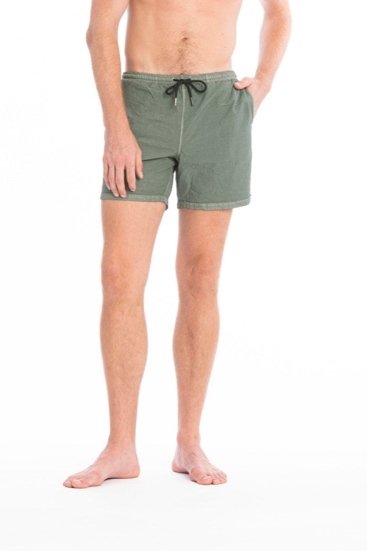 RAVENS VIEW IBIZA men vegan Swim Shorts Rio Dust Olive