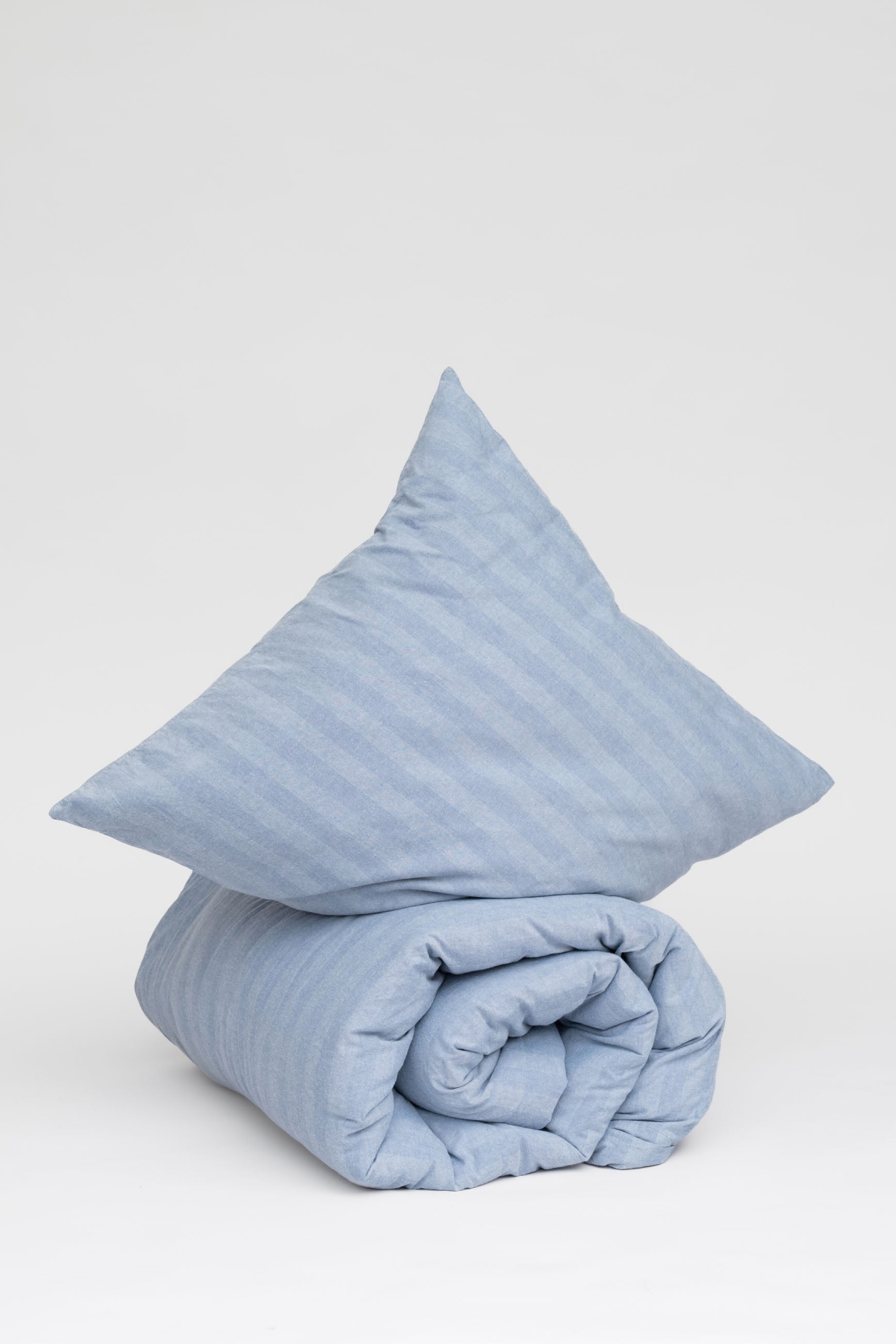 MELA unisex vegan Bedding Set Himanshu Blue Herringbone