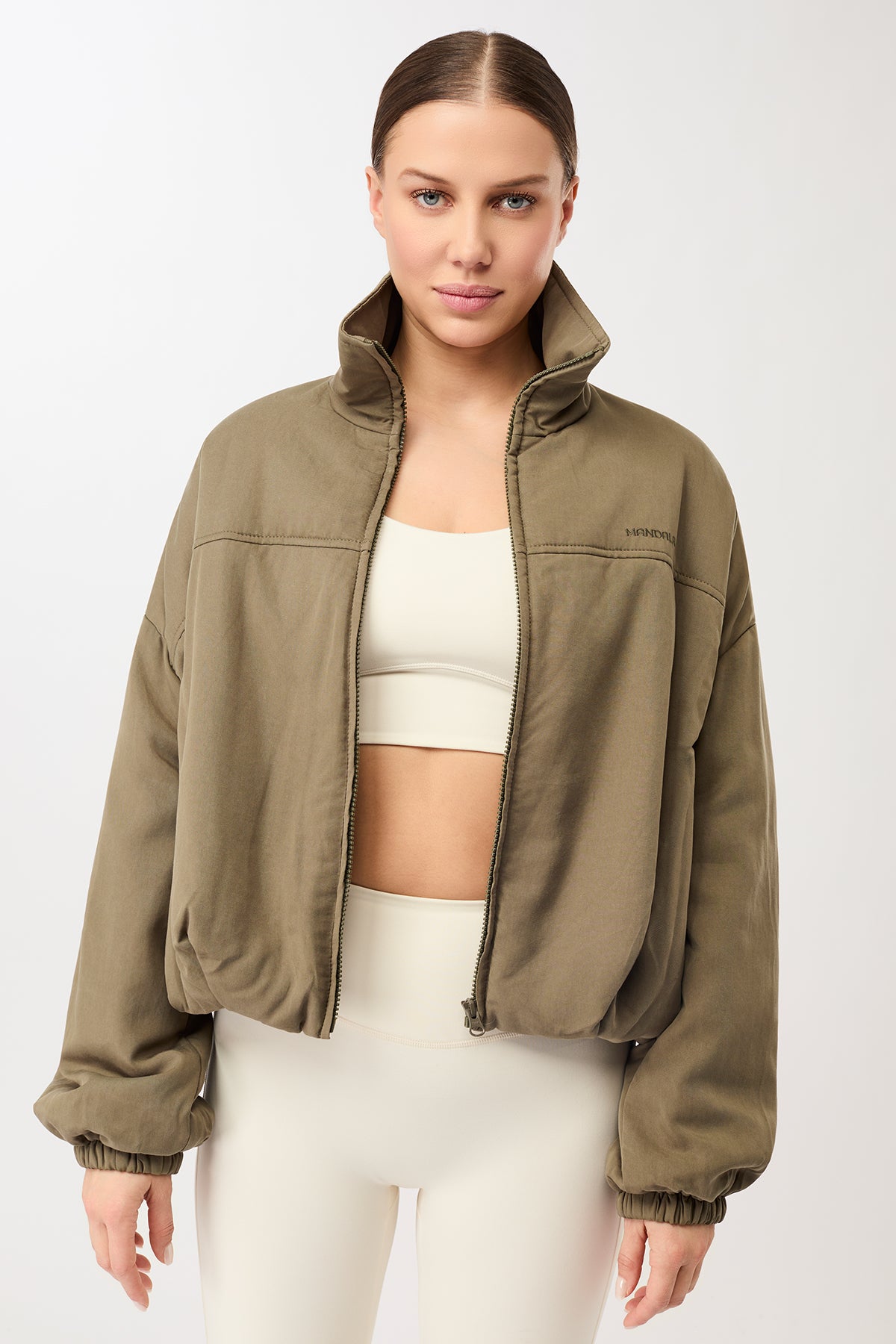Mandala Damen vegan Blouson Jacke Modern Moss