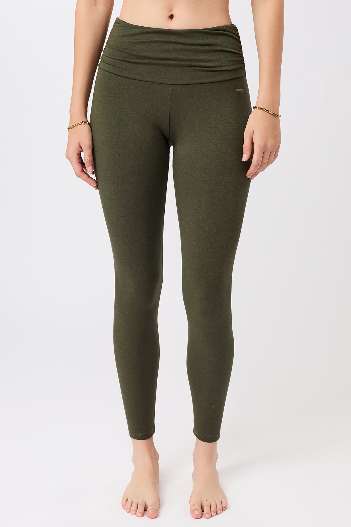 Image of MANDALA dames vegan Tights Pilates Leaf