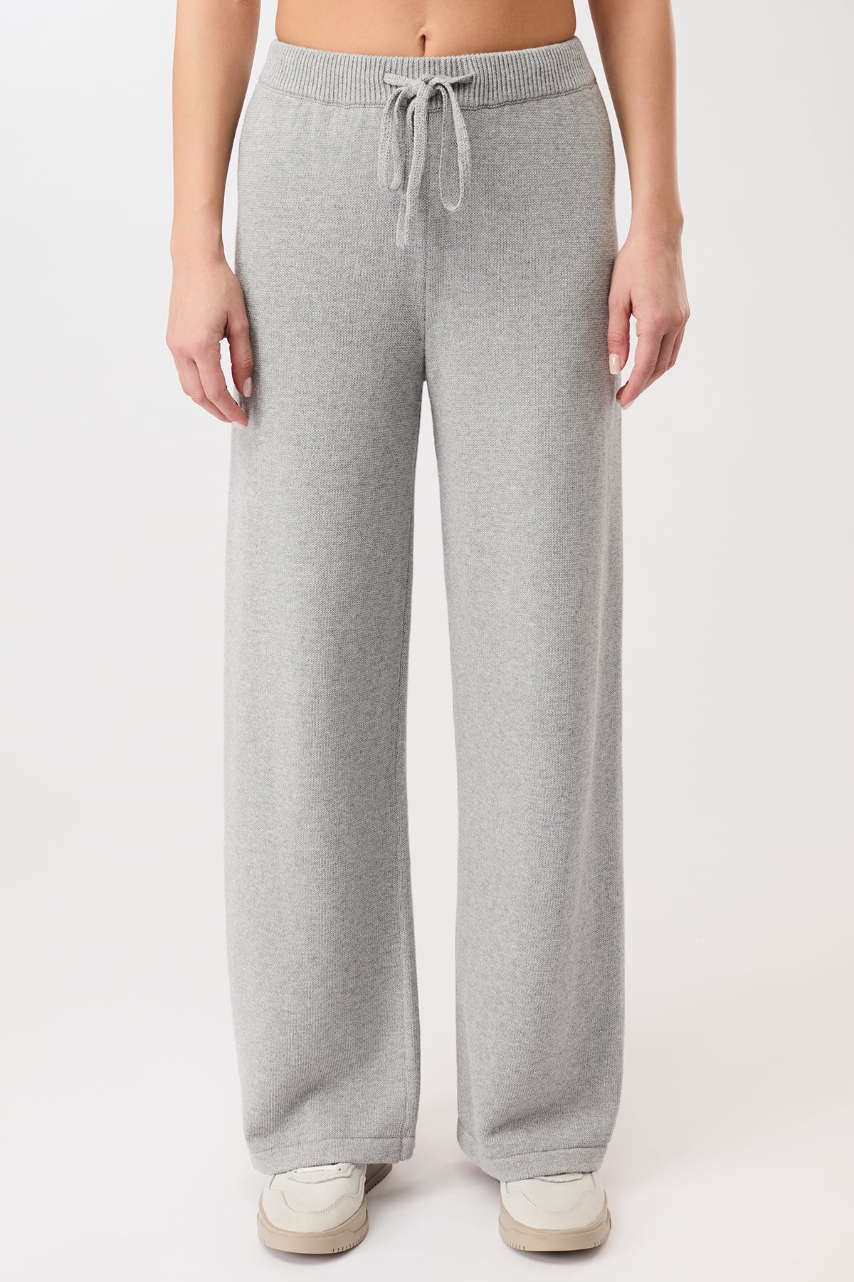 MANDALA womens vegan Lounge Pants Grey