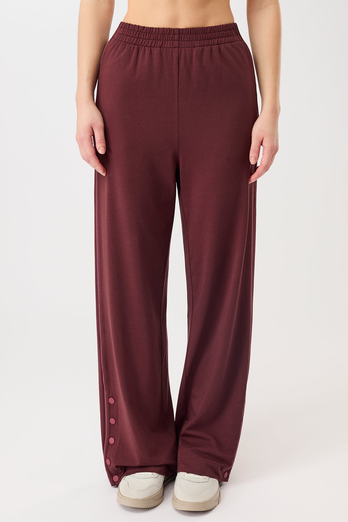 MANDALA womens vegan Track Pants Ruby
