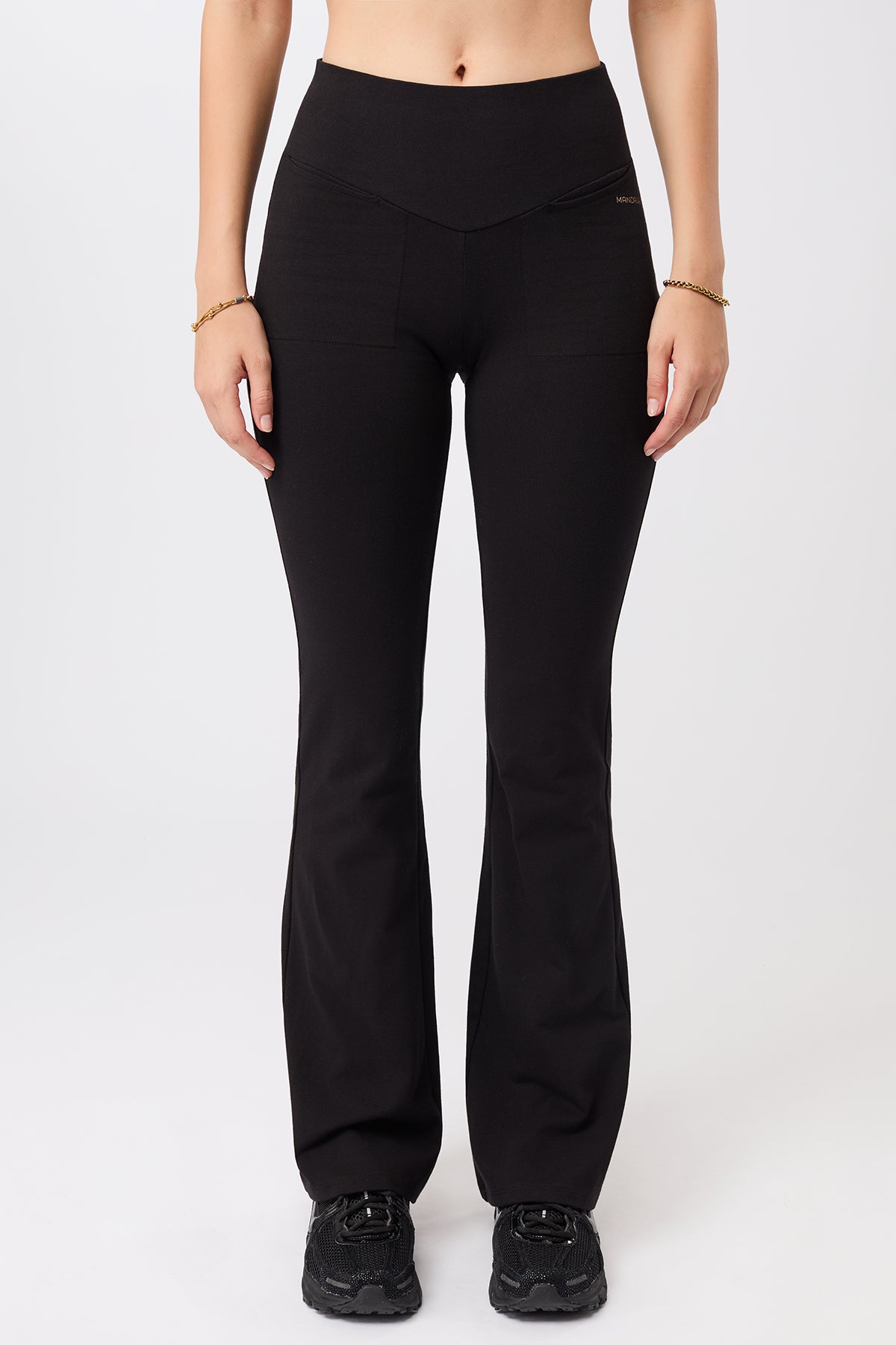 Image of MANDALA dames vegan Legging Back Envelope Zwart