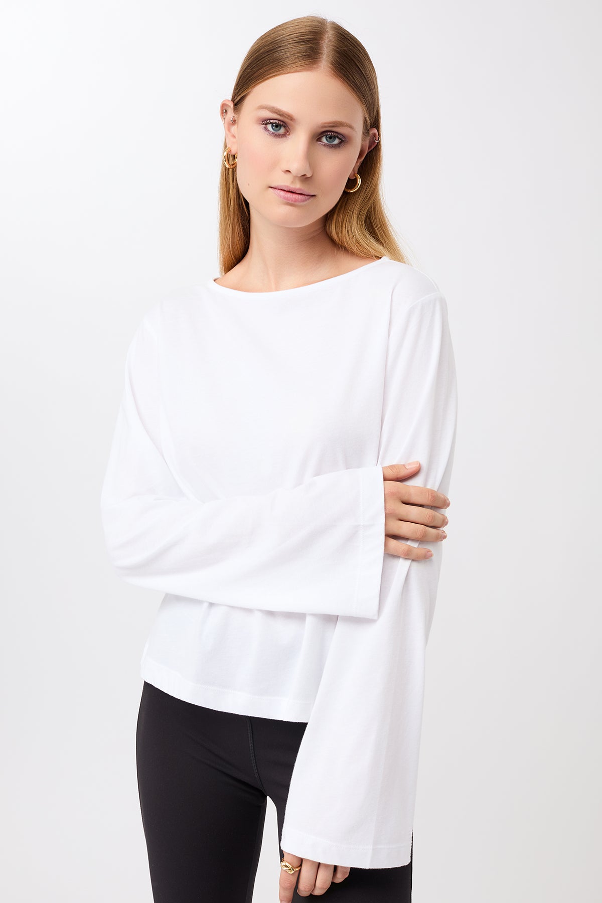 Mandala Damen vegan Longsleeve Iconic White