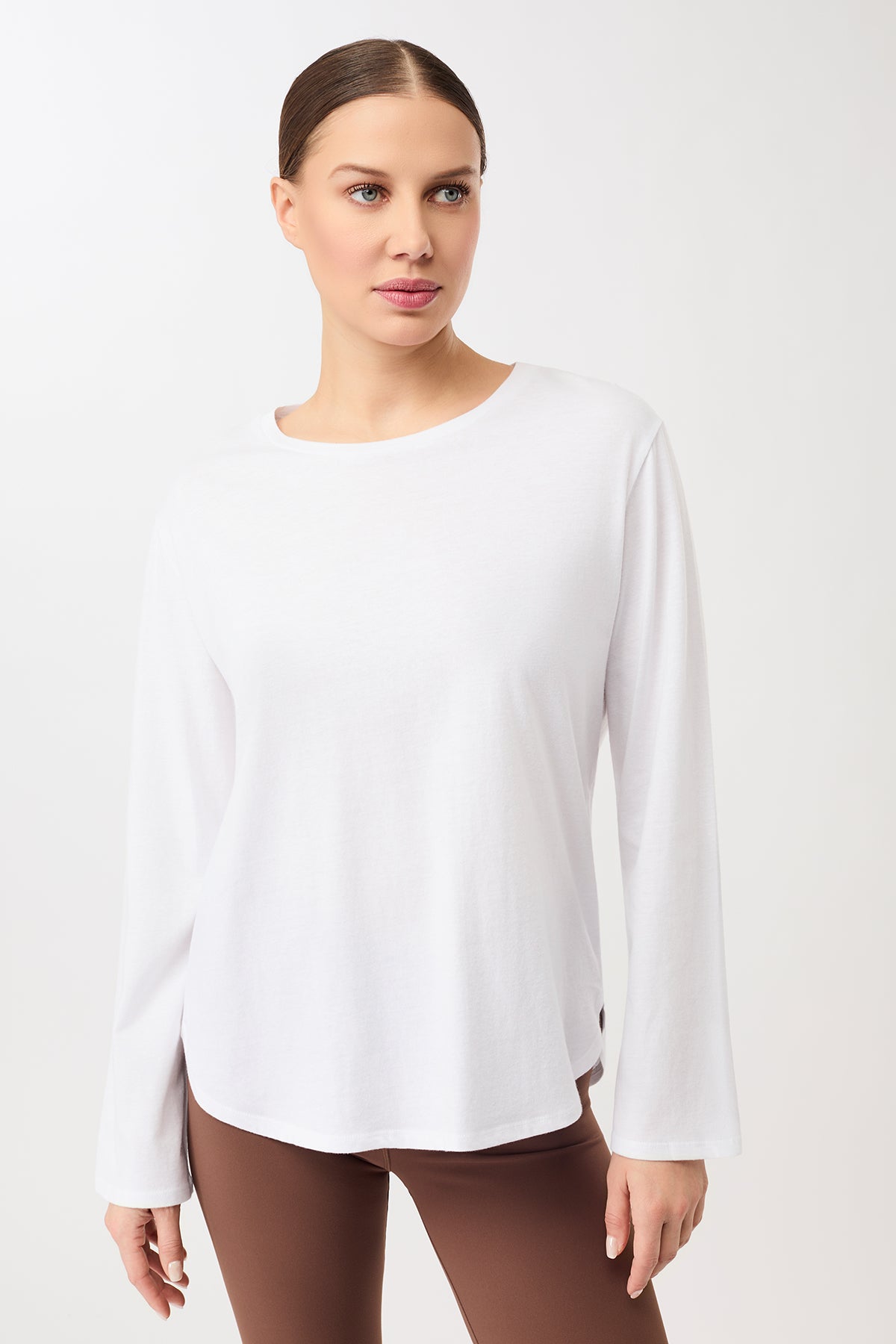 Mandala Damen vegan Longsleeve Halfmoon Wei&Atilde;Ÿ