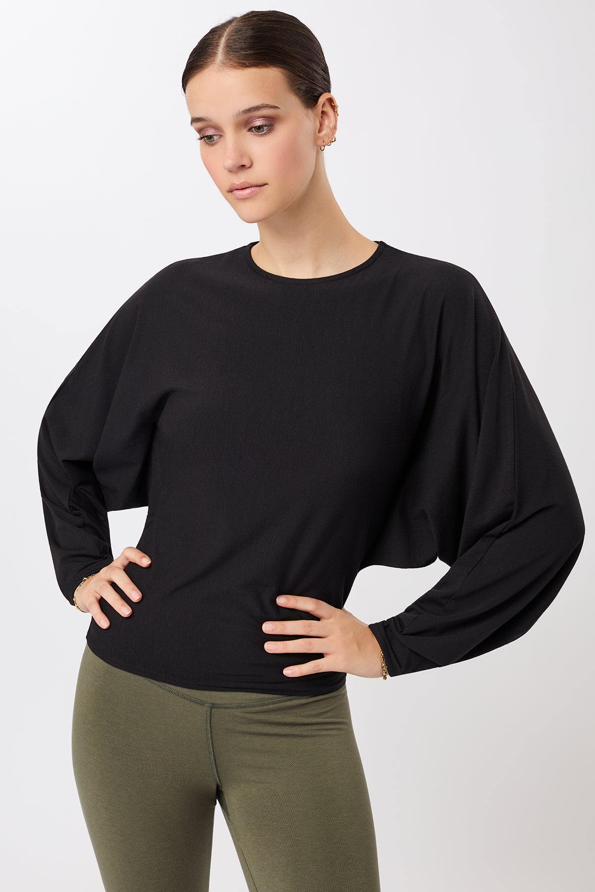 Mandala Damen vegan Sweater Pulse Schwarz