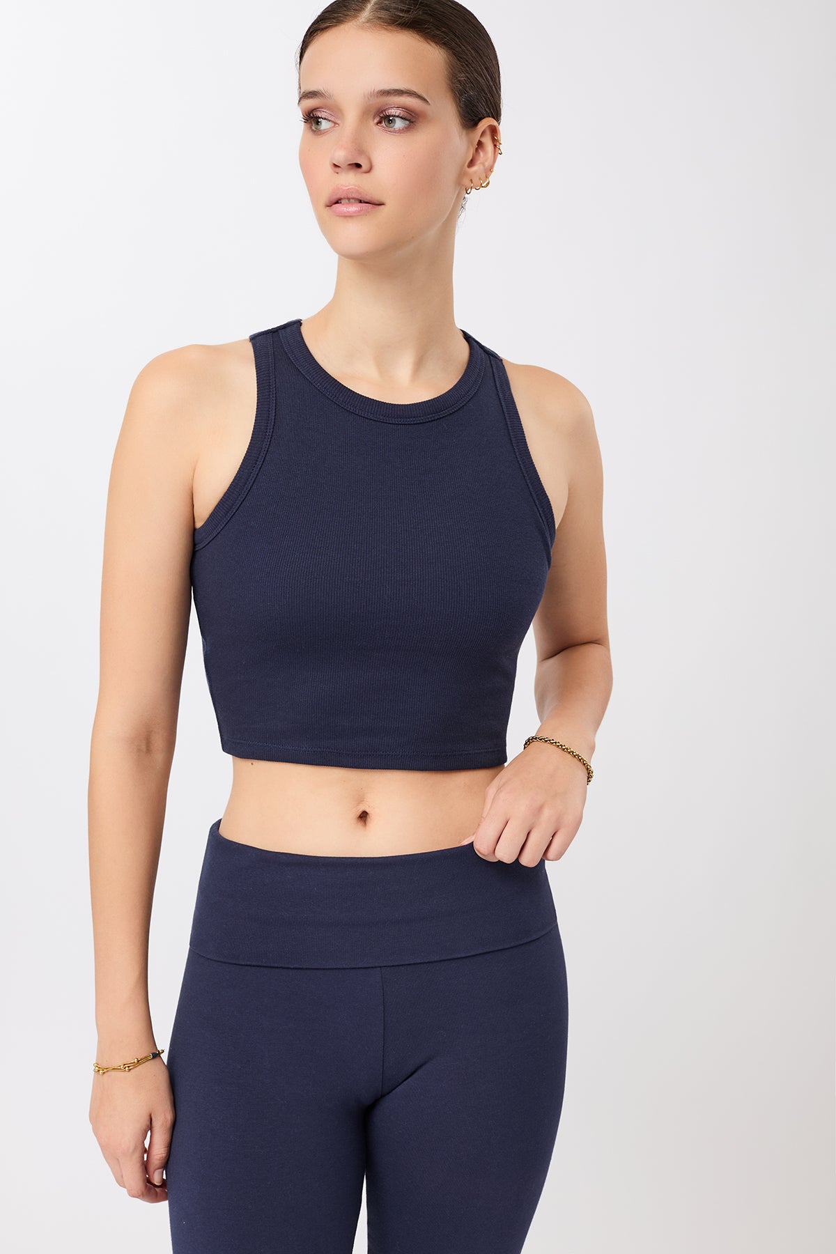 Image of MANDALA dames vegan Top Athleisure Night Sky