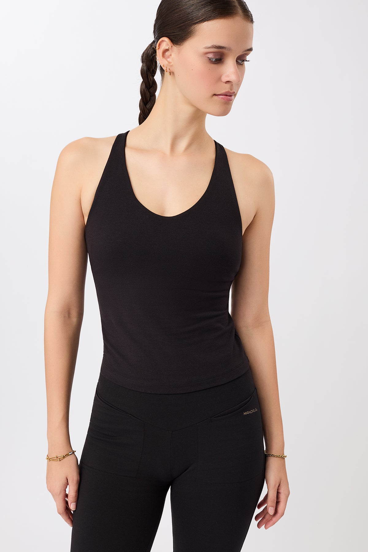 MANDALA womens vegan Top All Sports Black