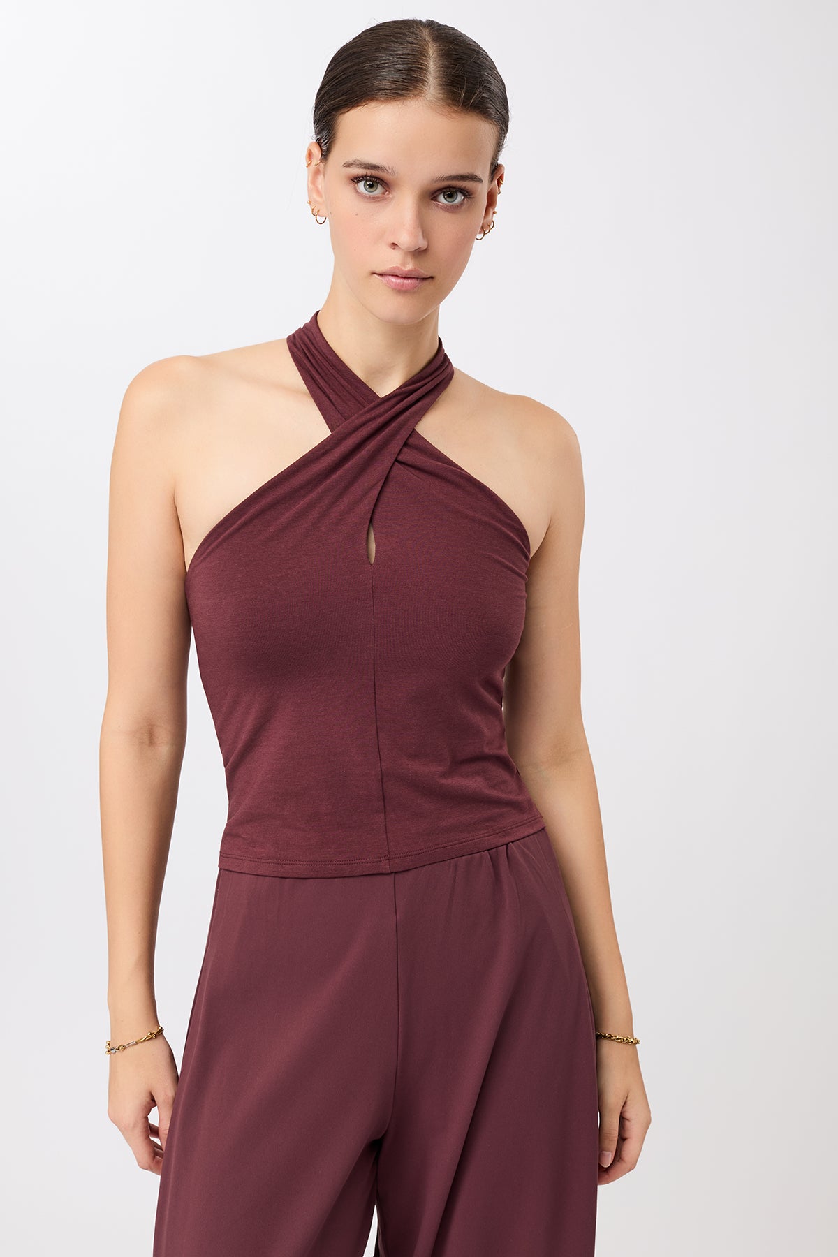 MANDALA womens vegan Top Tania Ruby