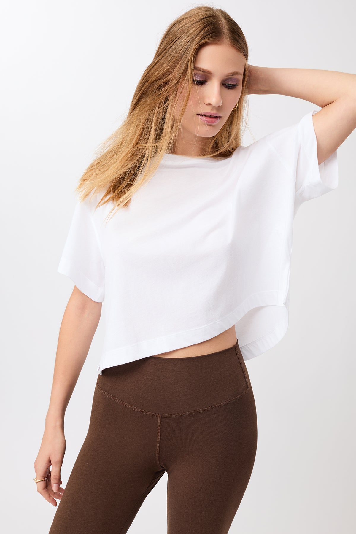 Mandala Damen vegan T-Shirt Boxy Wei&Atilde;Ÿ
