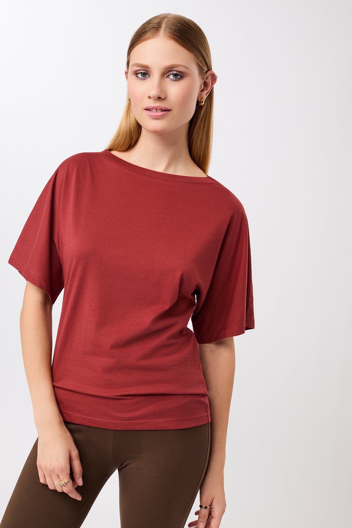 MANDALA womens vegan T-Shirt Butterfly Siena