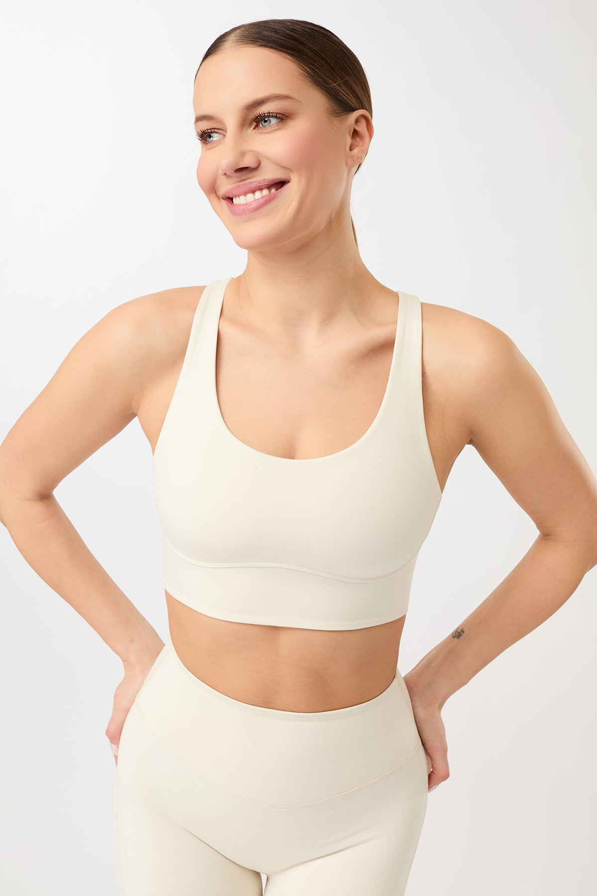 Image of MANDALA dames vegan Sportbeha Morning Wit