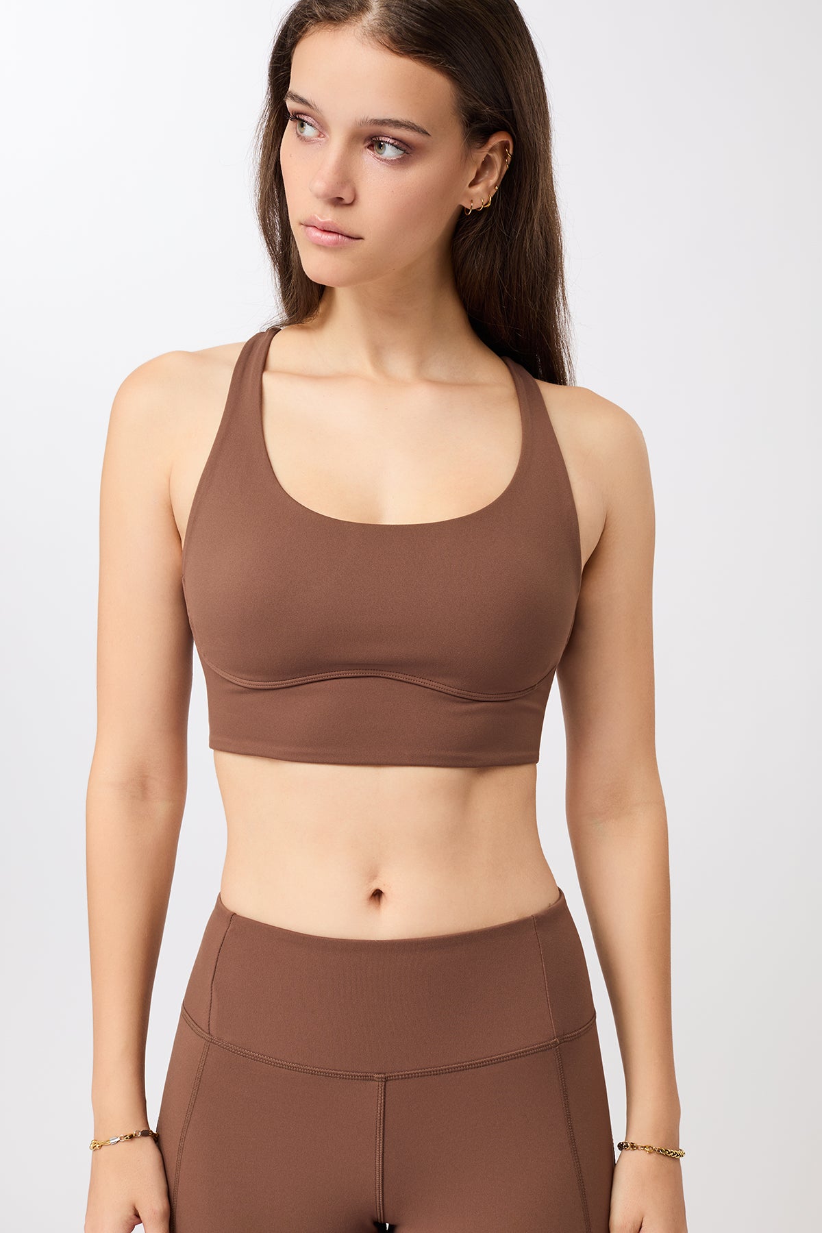 Mandala Damen vegan Sport-Bh Wilderness Braun