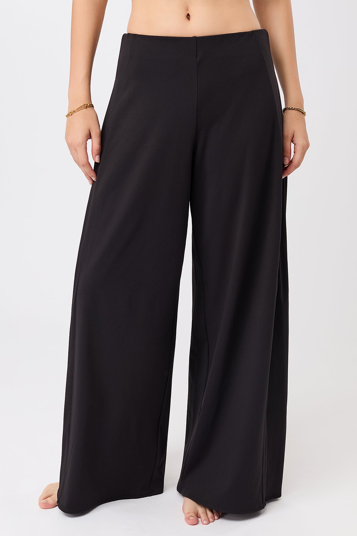 Image of MANDALA dames vegan Broek Extra Wide Zwart