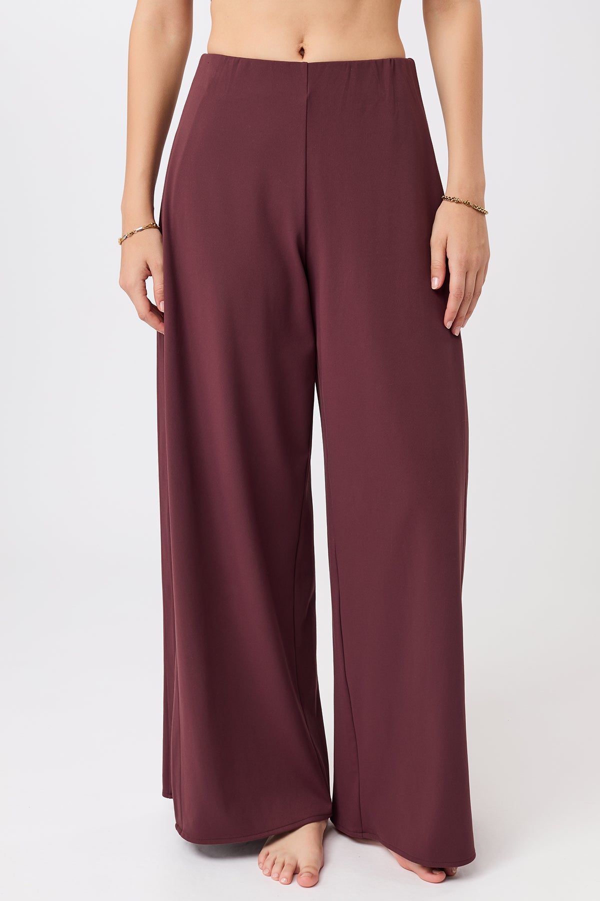 Image of MANDALA dames vegan Broek Extra Wide Ruby