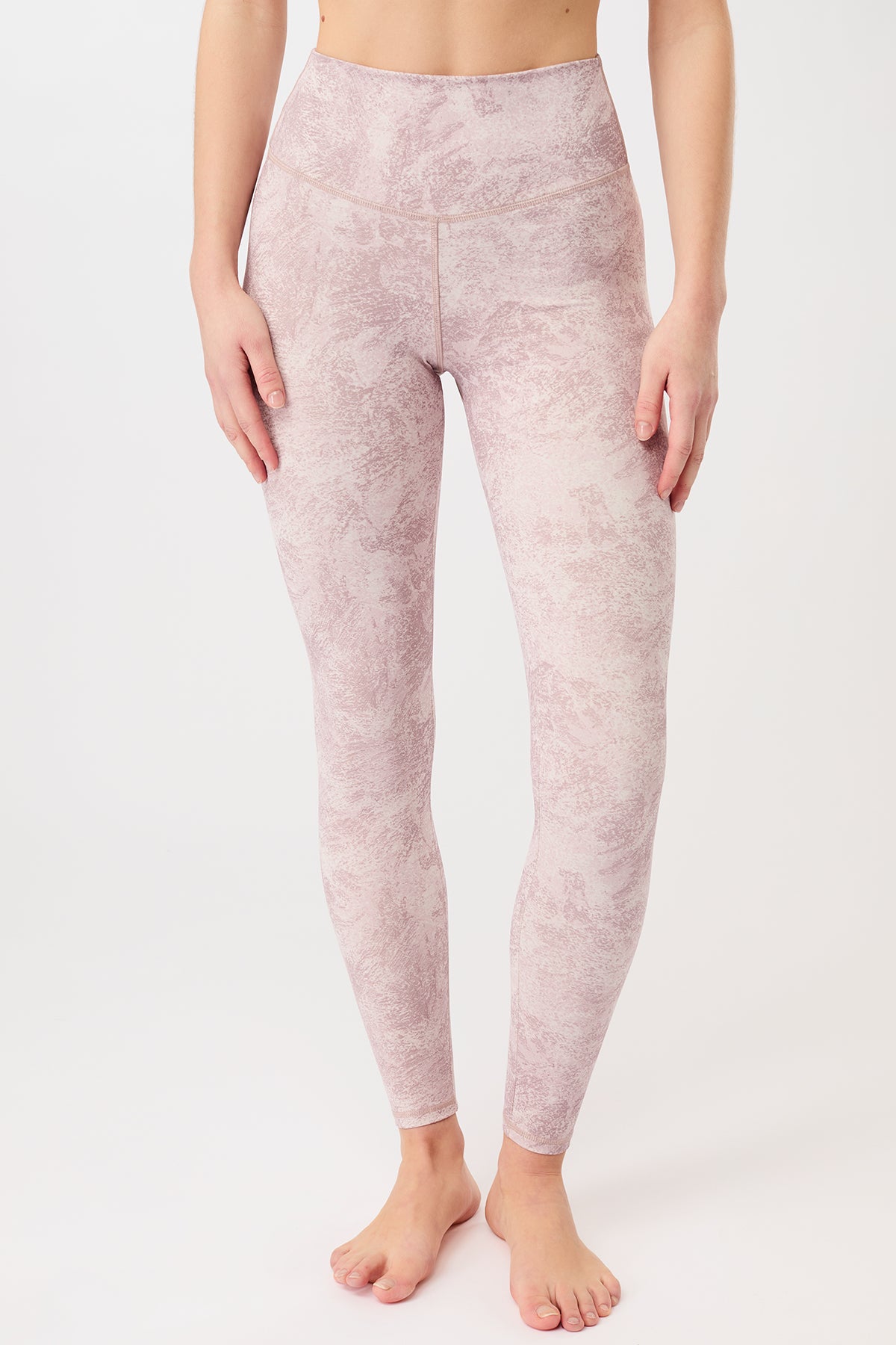MANDALA womens vegan Tights Monoprinted Mauve