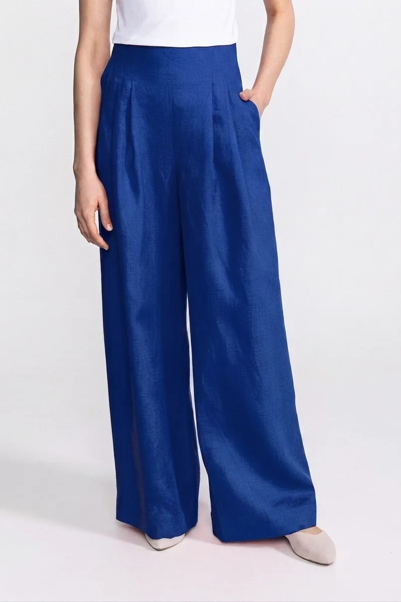 De IONESCU Damen vegan Hose Deva In K&Atilde;&para;nigsblau
