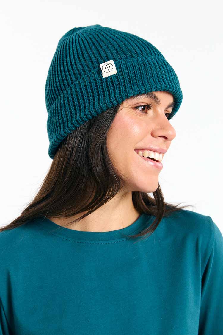 SUITE13LAB womens vegan Beanie Zion Deep Green